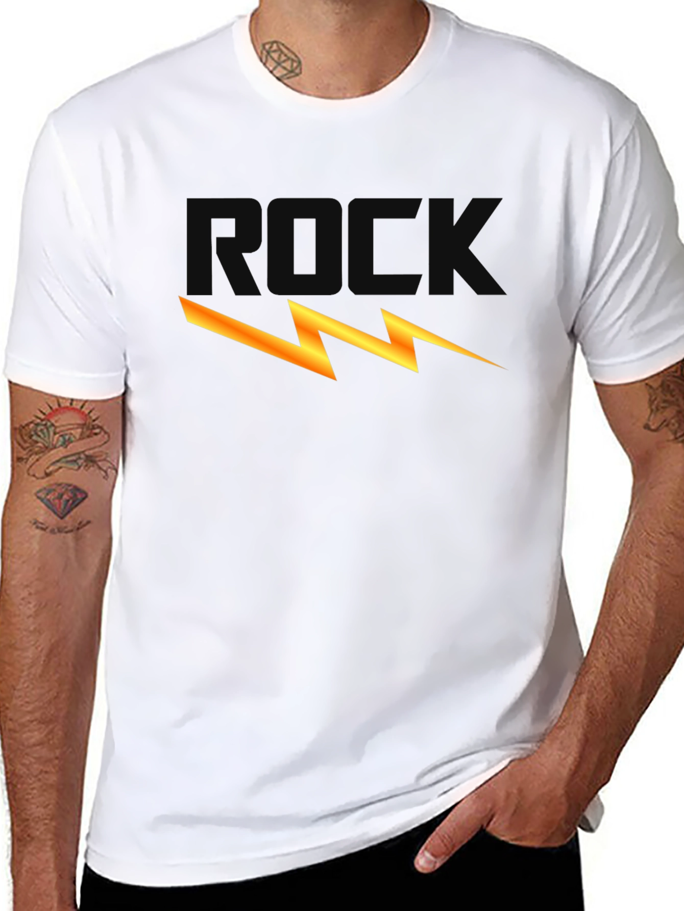 Rock Lightning Bolt Graphic Tee