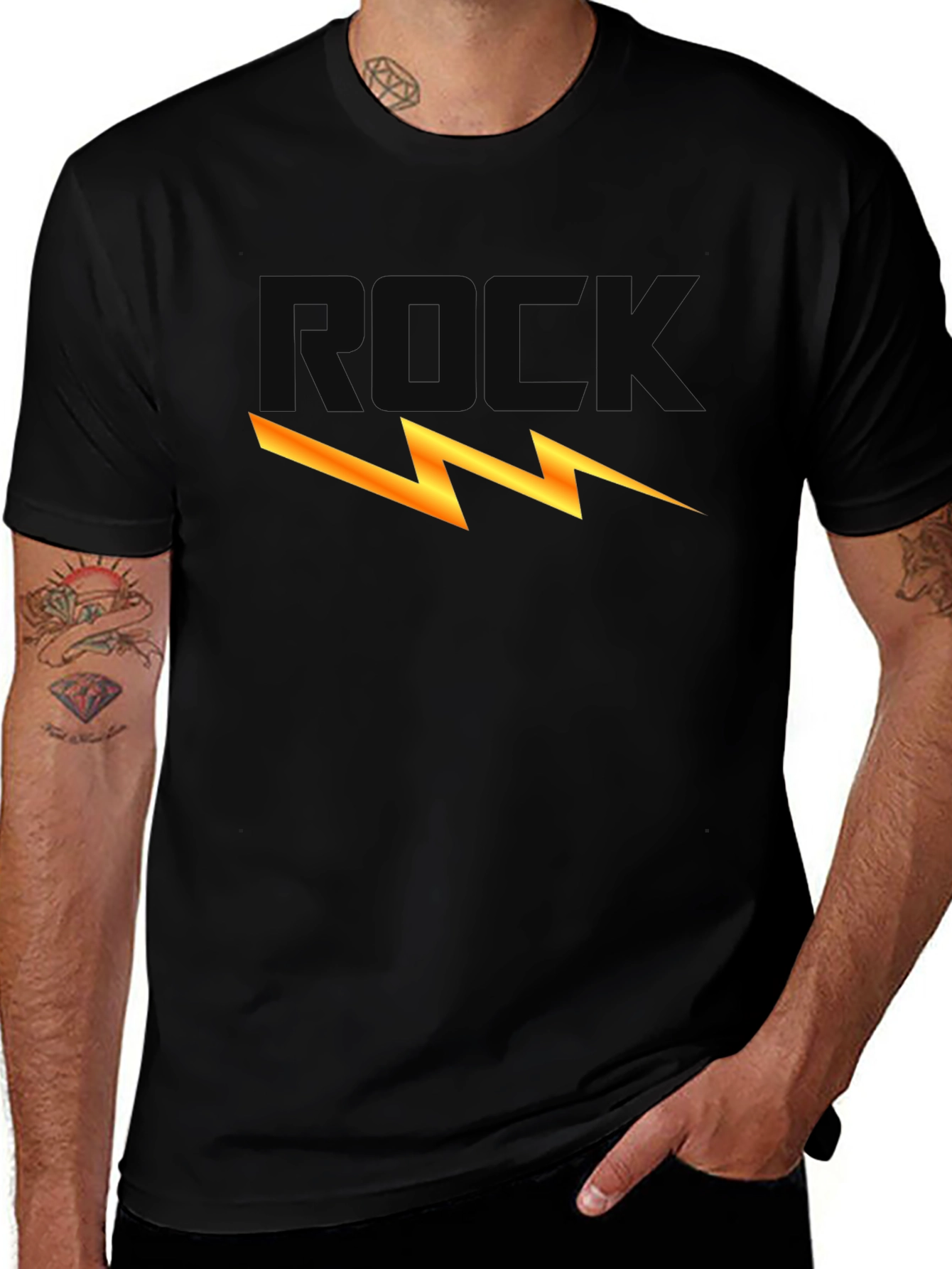 Rock Lightning Bolt Graphic Tee