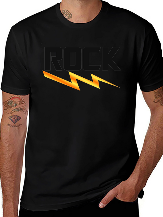 Rock Lightning Bolt Graphic Tee