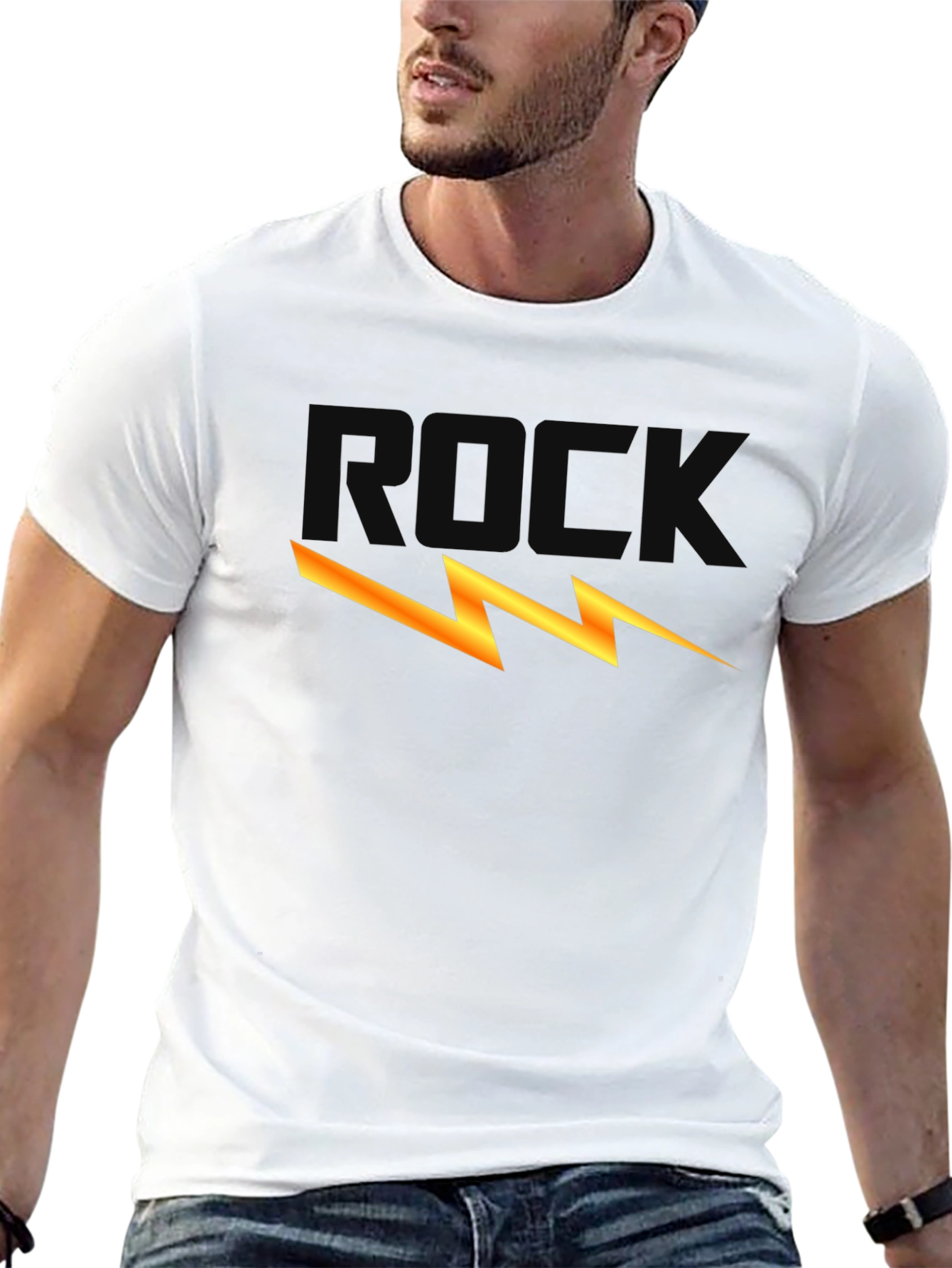 Rock Lightning Bolt Graphic Tee