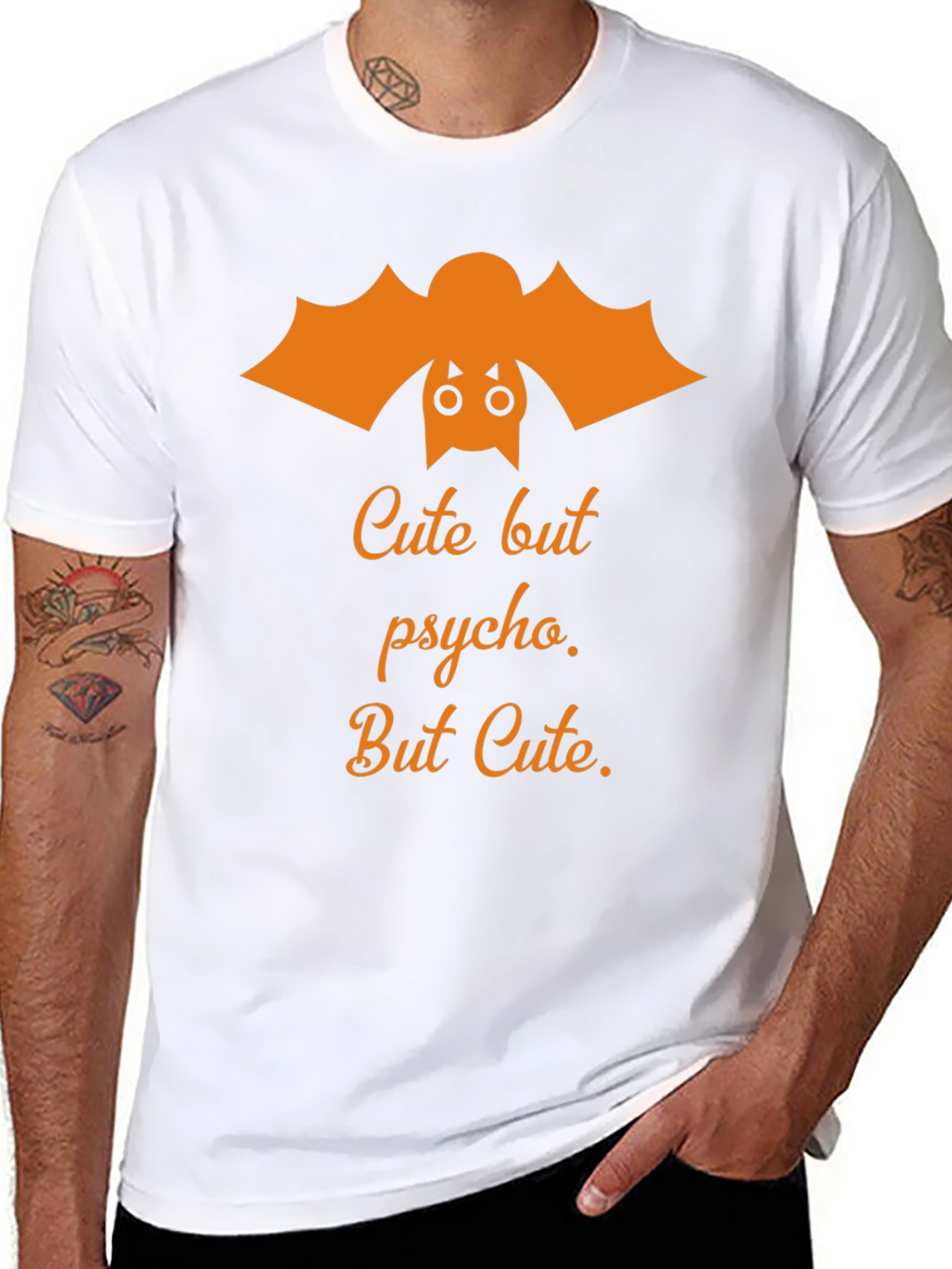 Cute But Psycho Halloween Graphic Tee