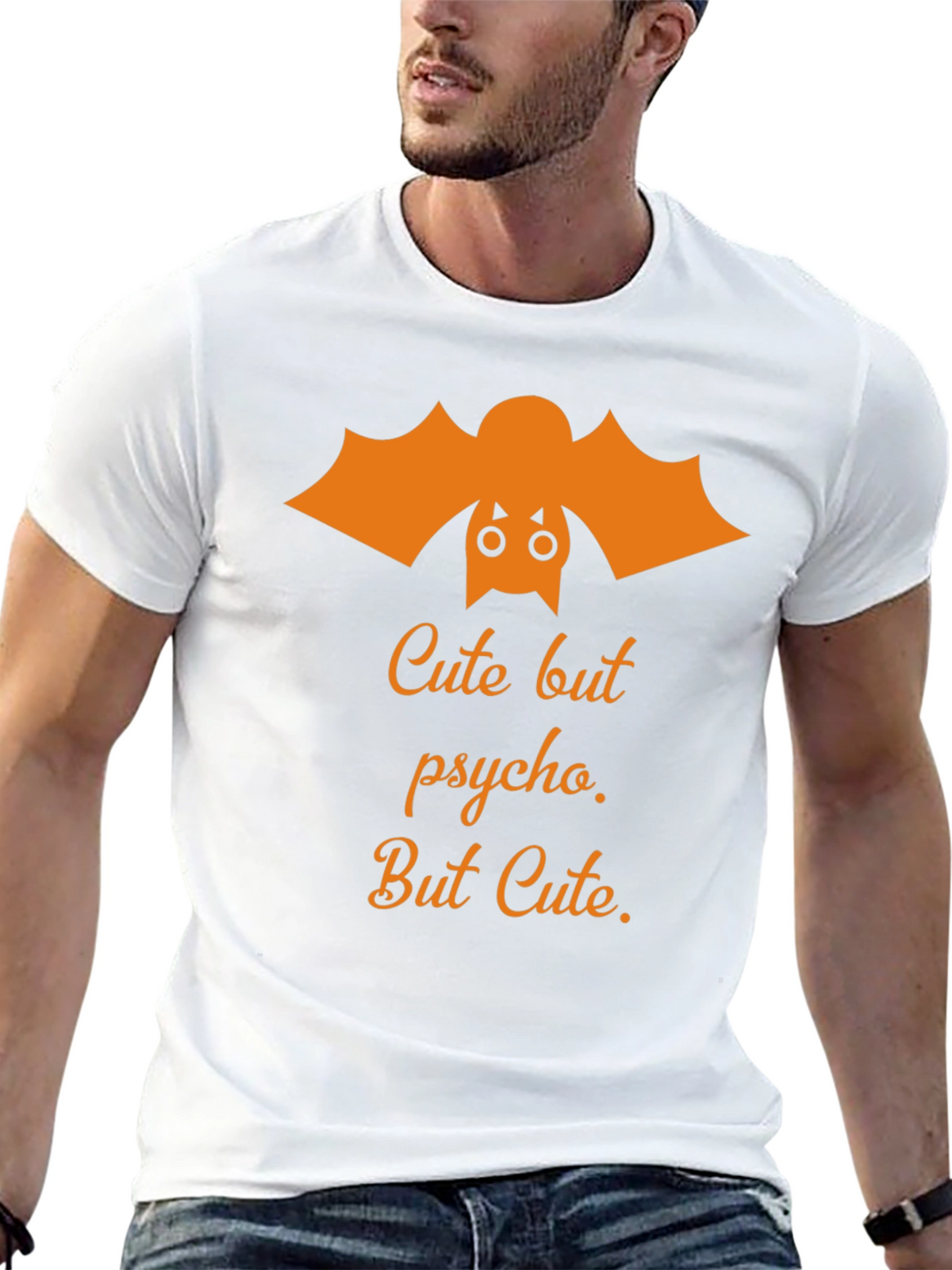 Cute But Psycho Halloween Graphic Tee