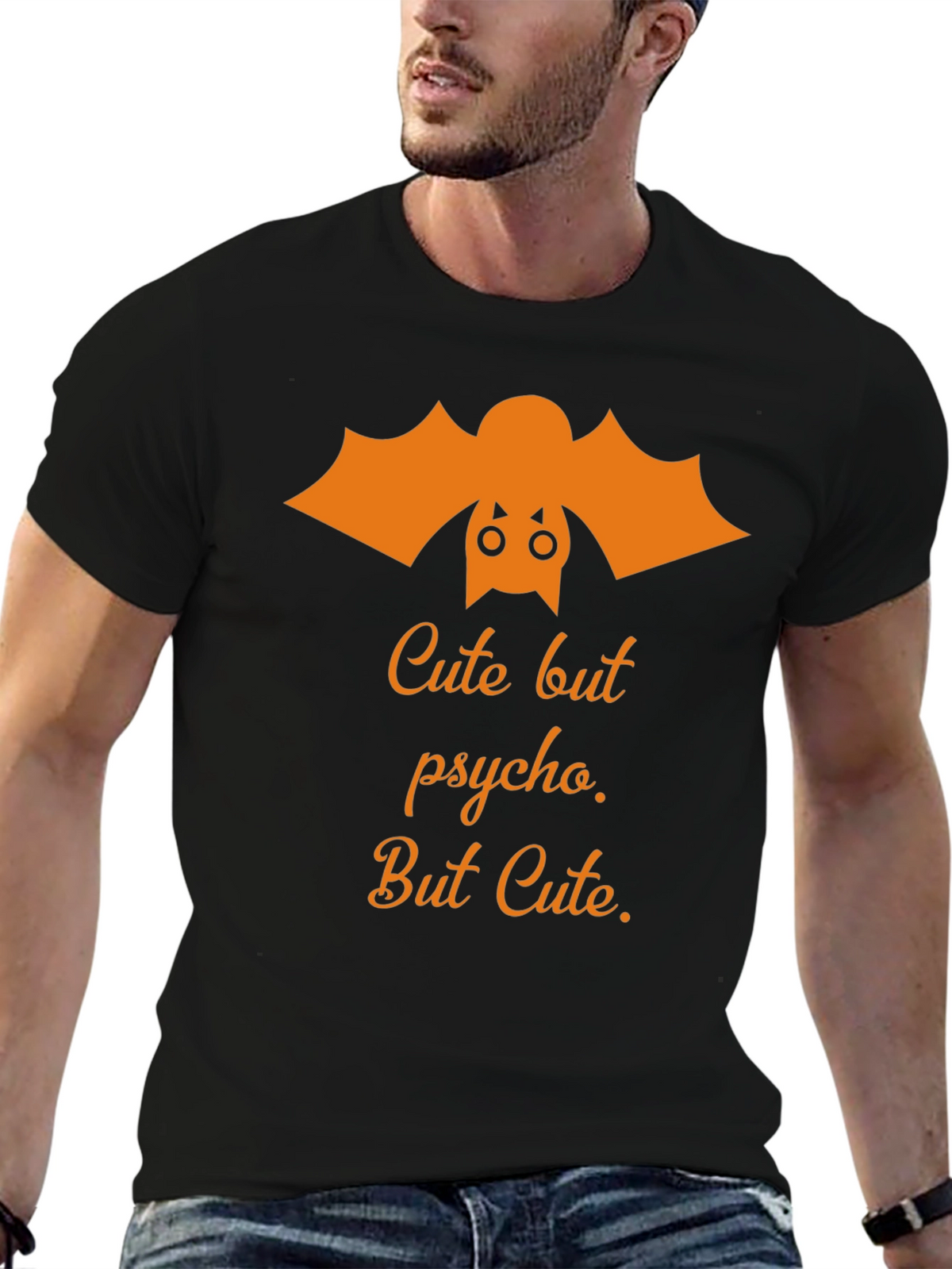 Cute But Psycho Halloween Graphic Tee