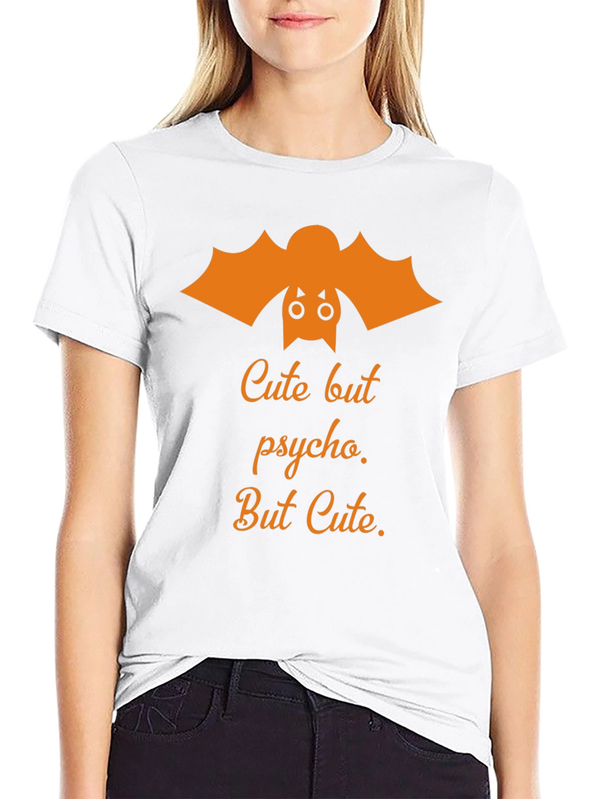 Cute But Psycho Halloween Graphic Tee