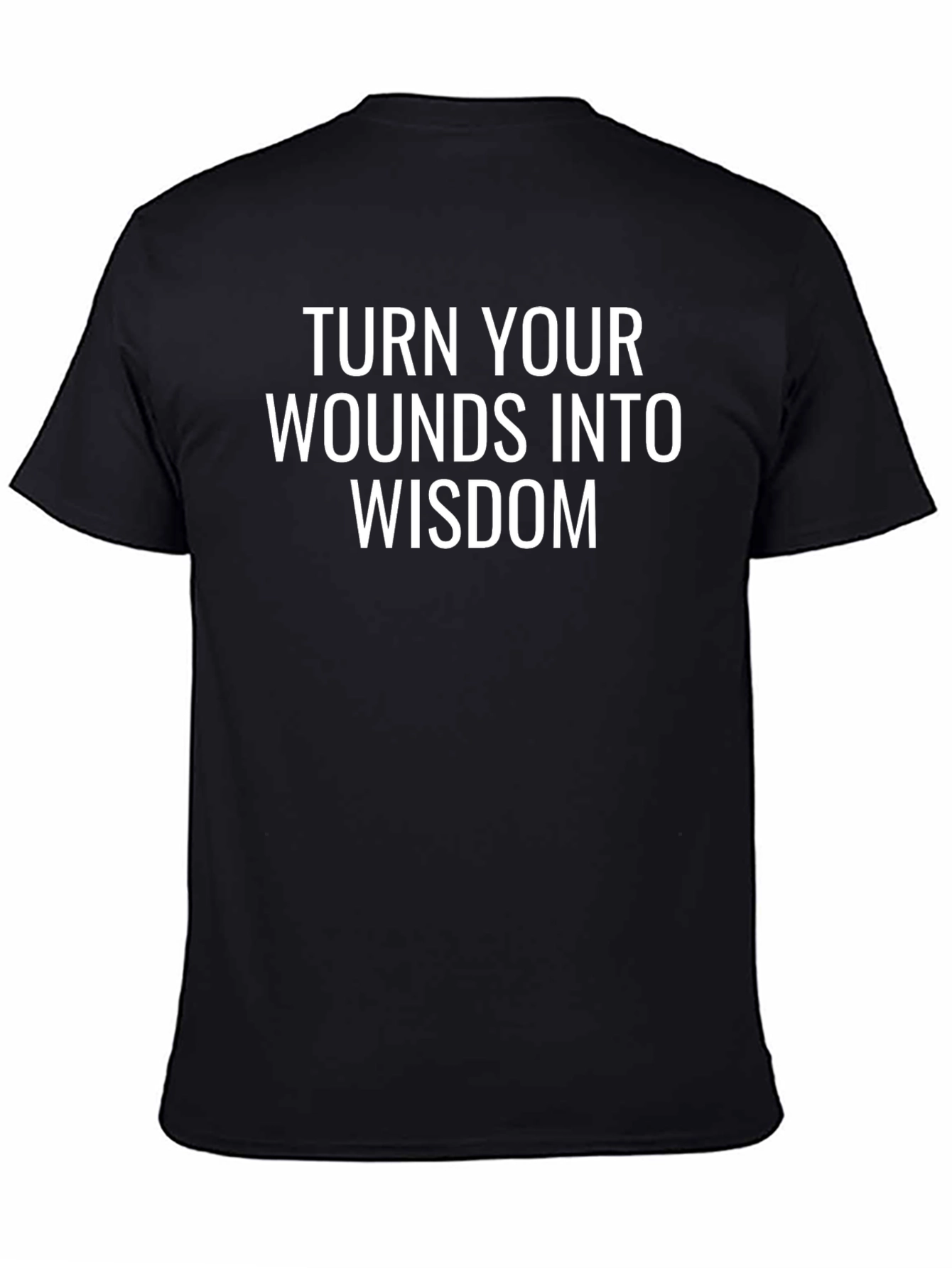 Wisdom Graphic Tee - Black Short Sleeve T-Shirt
