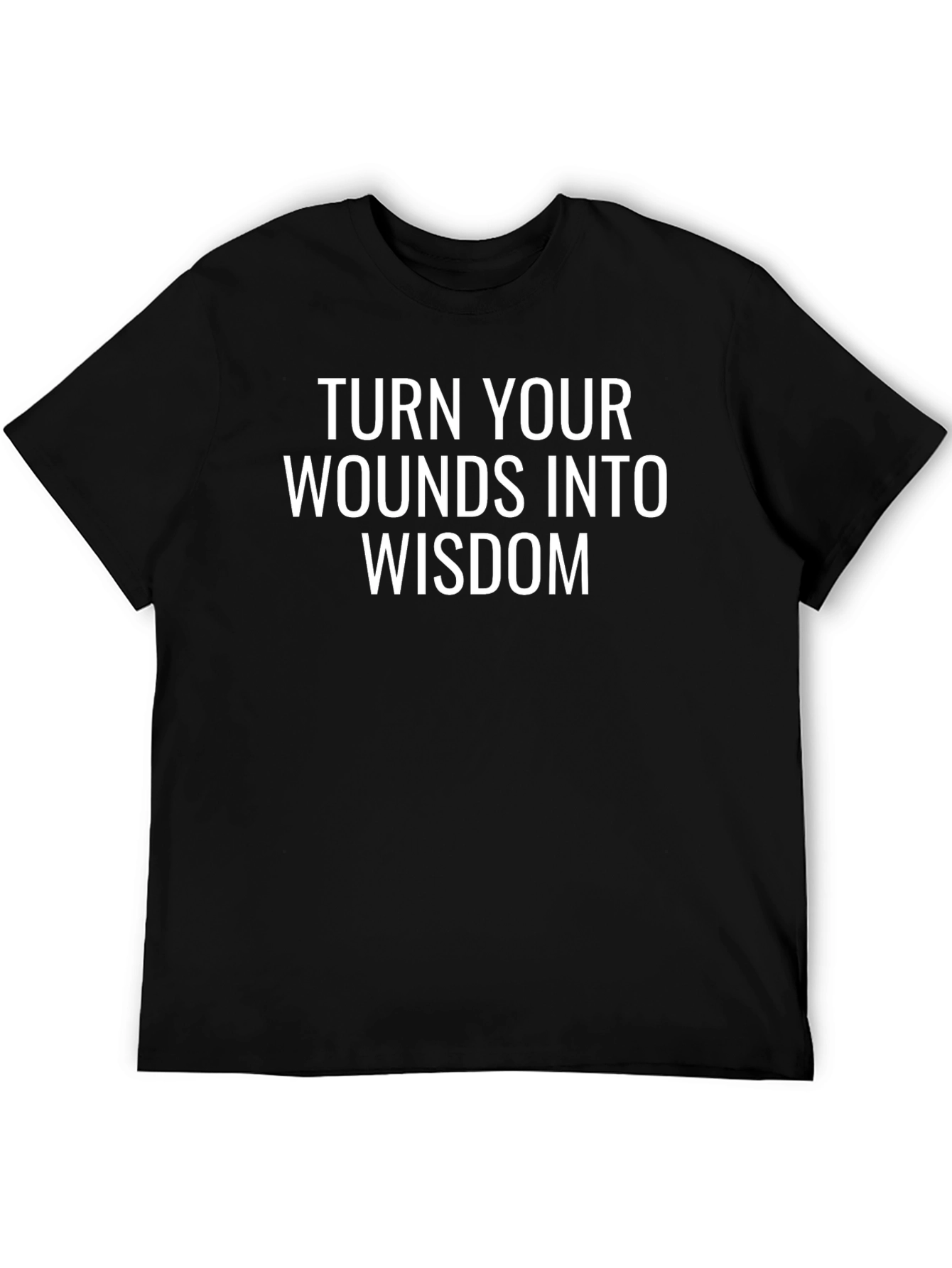 Wisdom Graphic Tee - Black Short Sleeve T-Shirt