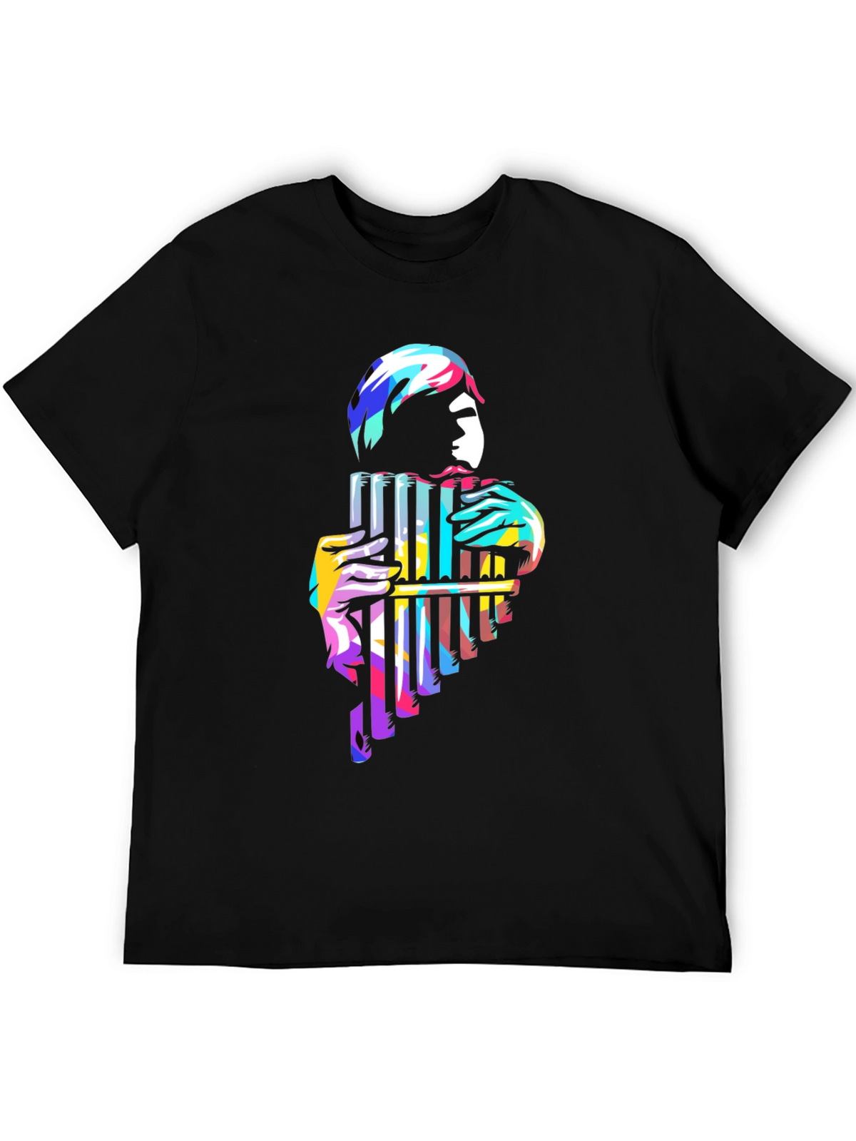 Pan Flute Player Graphic Tee
