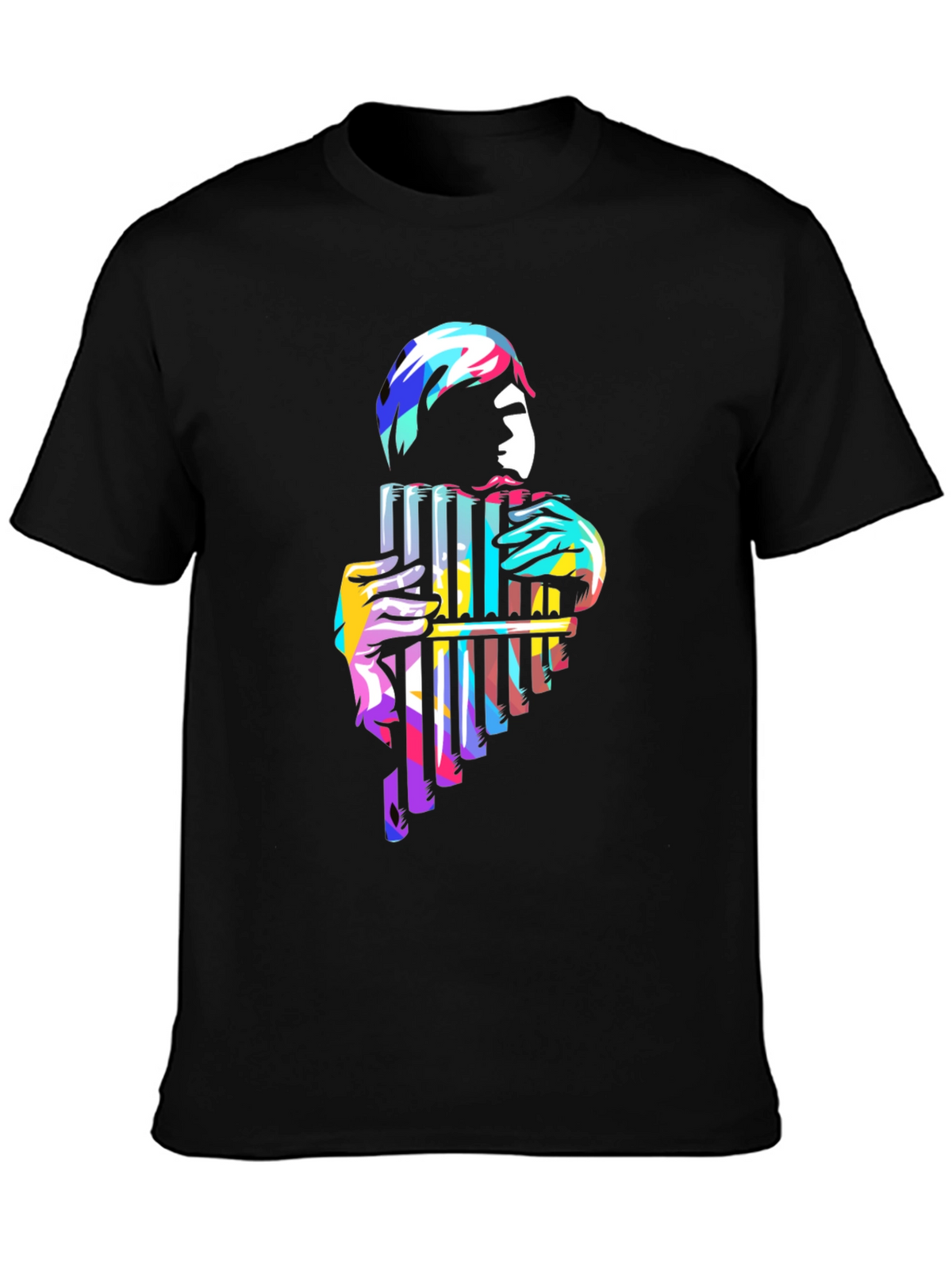 Pan Flute Player Graphic Tee