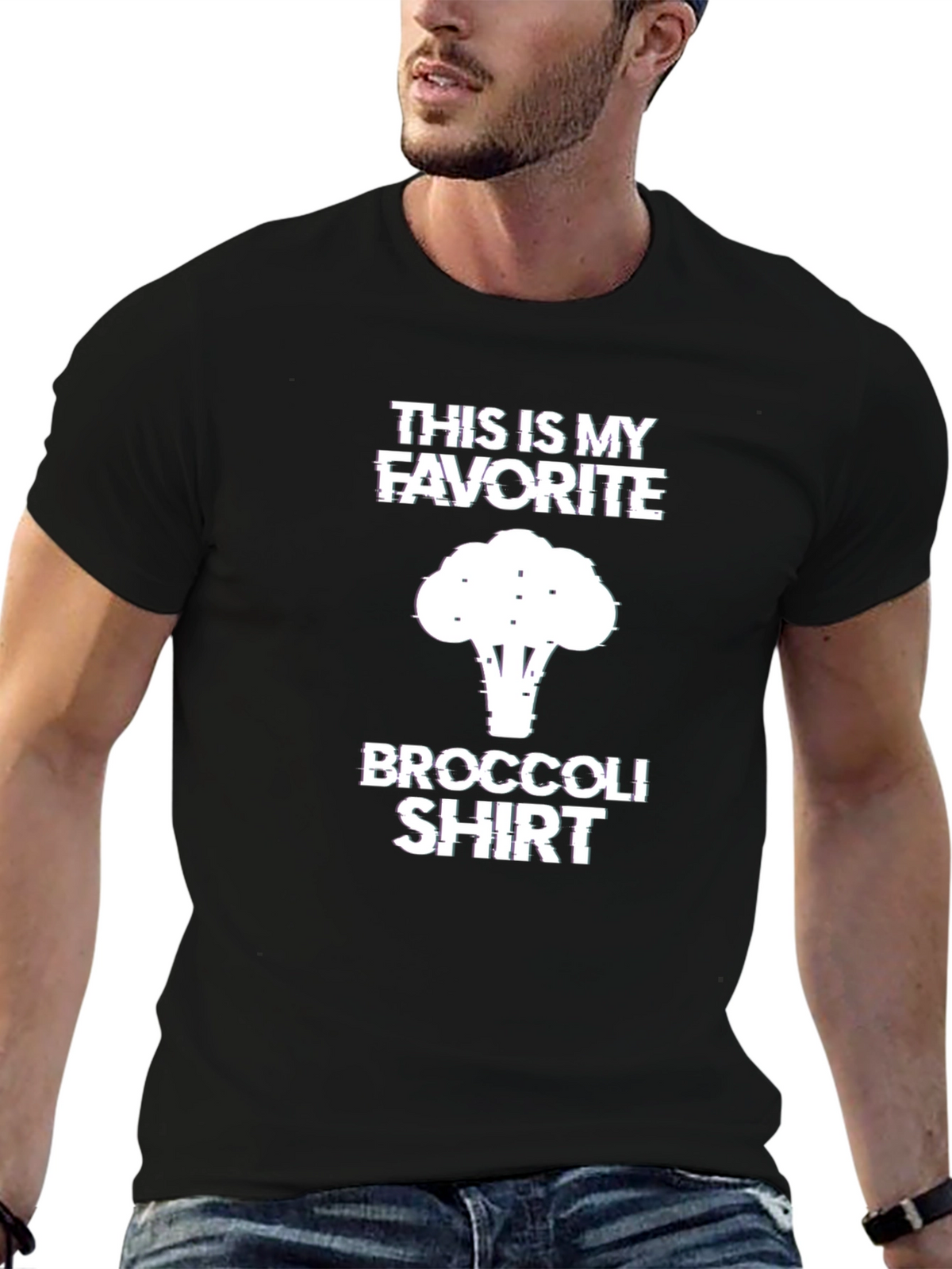 Favorite Broccoli T-Shirt - Funny Graphic Tee