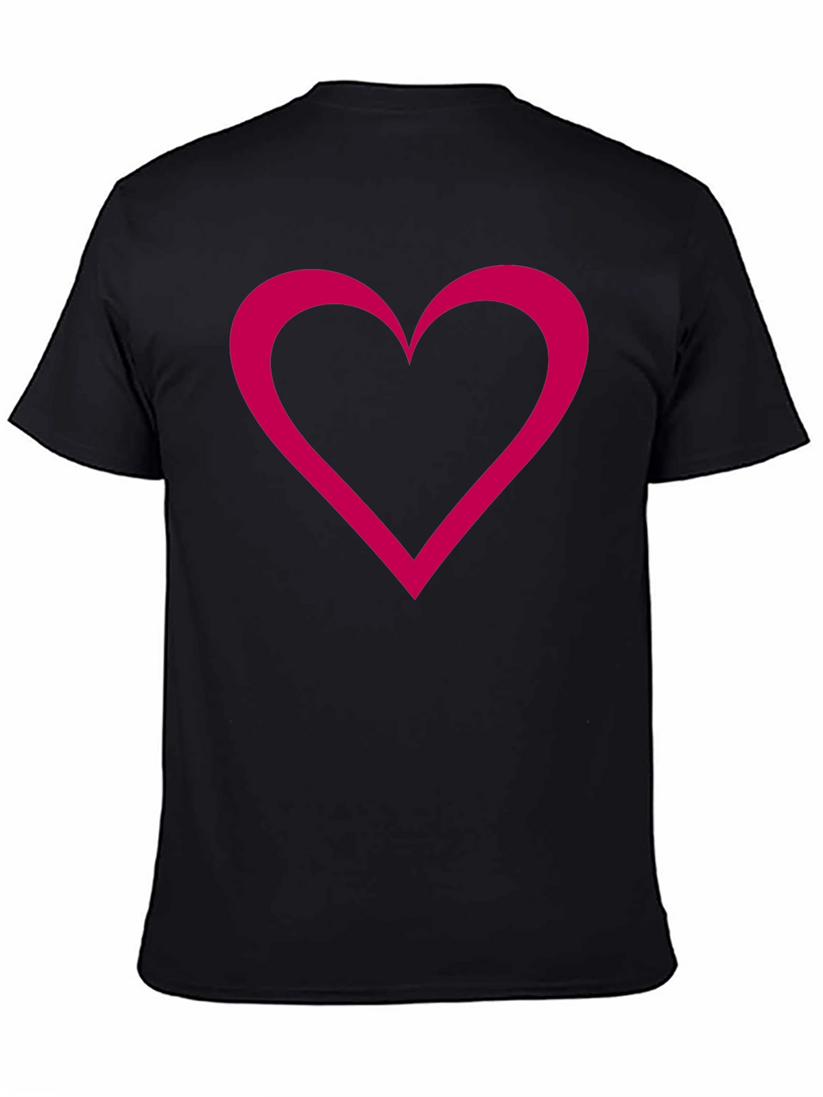 Heart Graphic Black T-Shirt