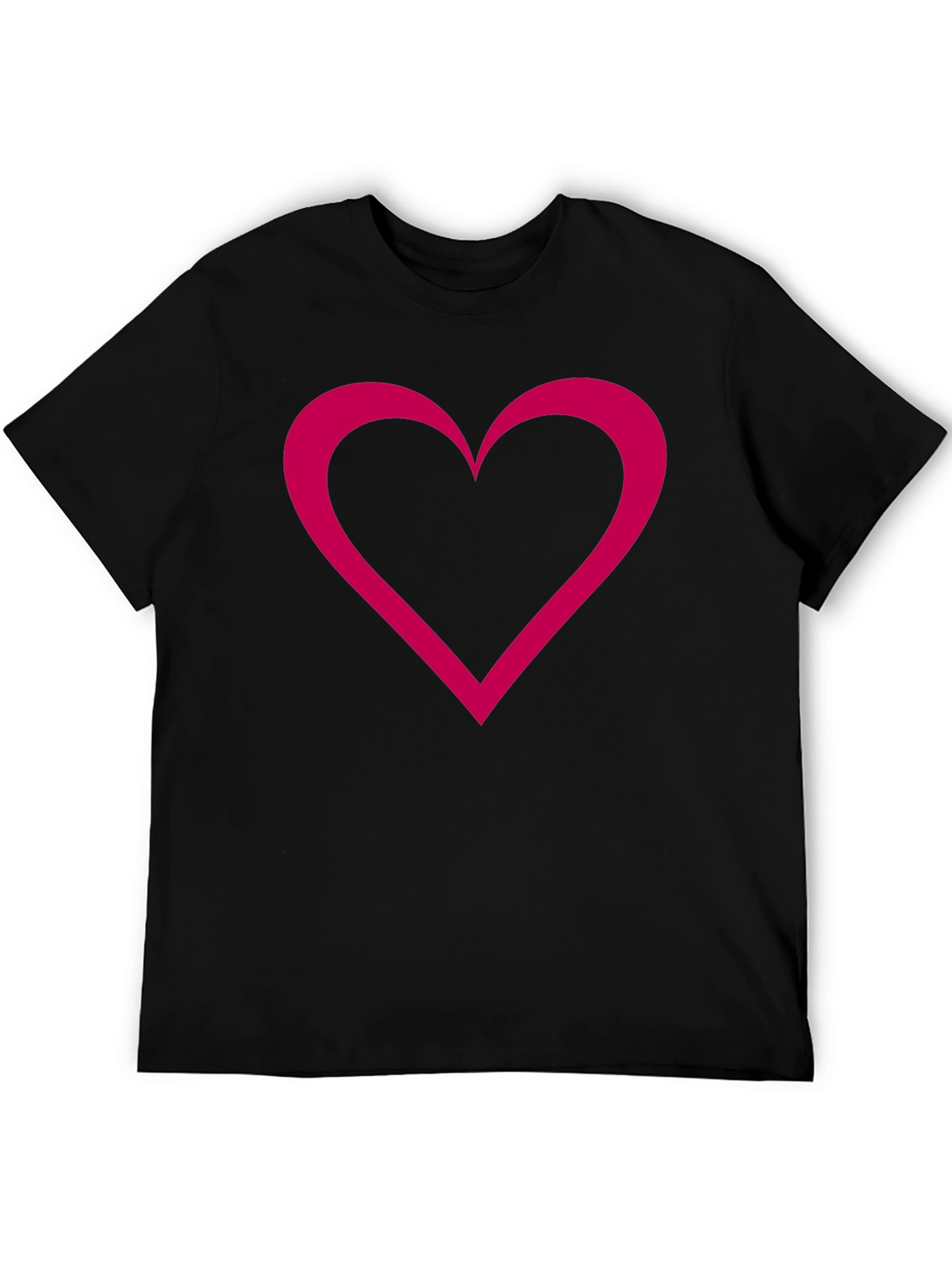 Heart Graphic Black T-Shirt