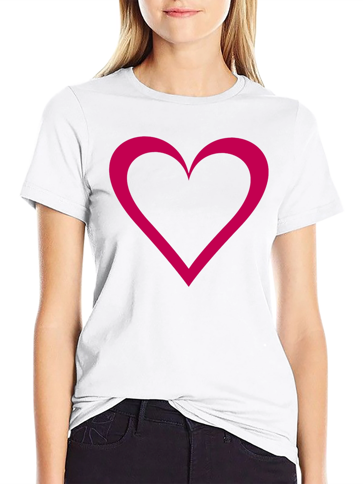 Heart Graphic Black T-Shirt