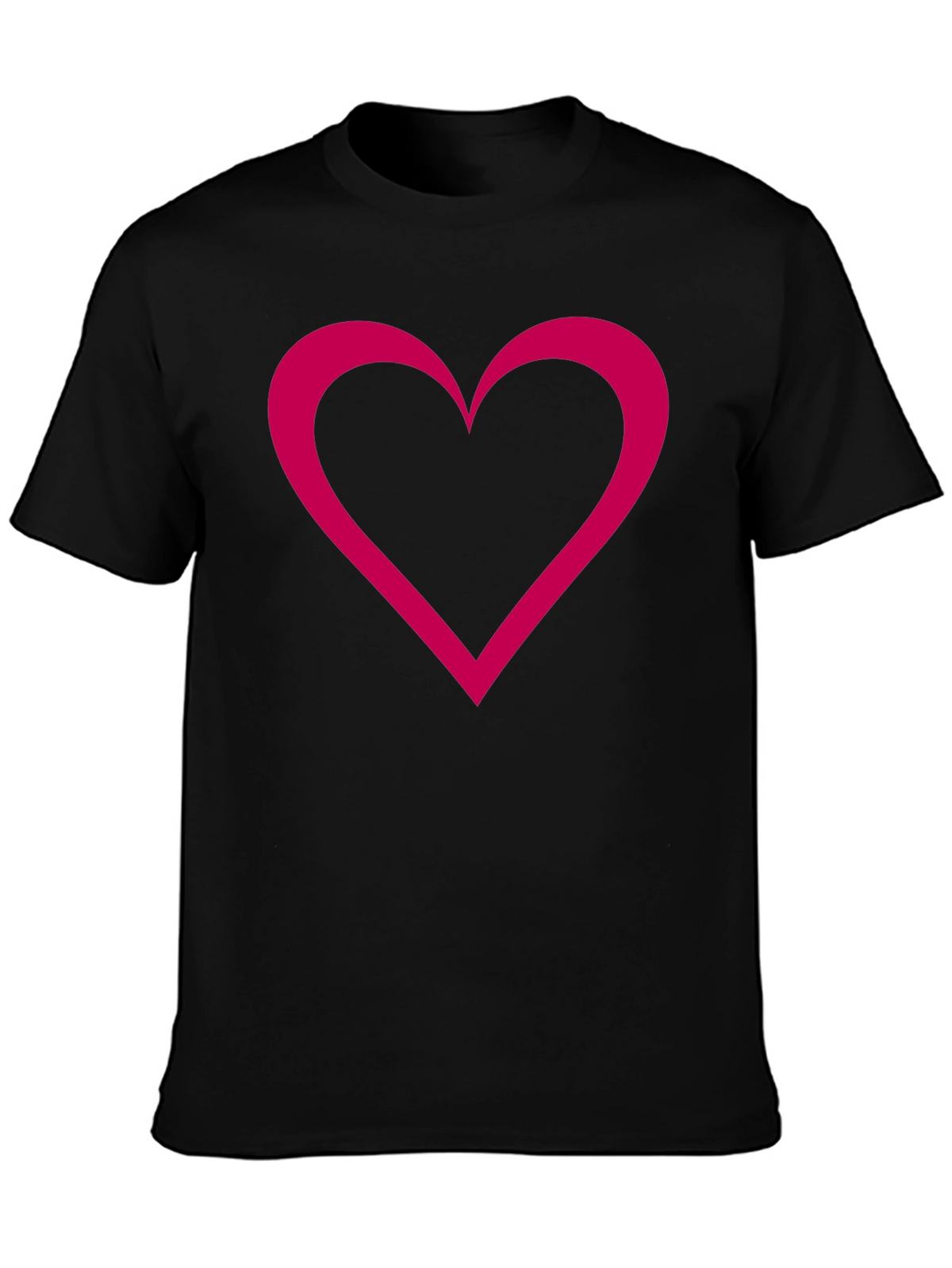 Heart Graphic Black T-Shirt