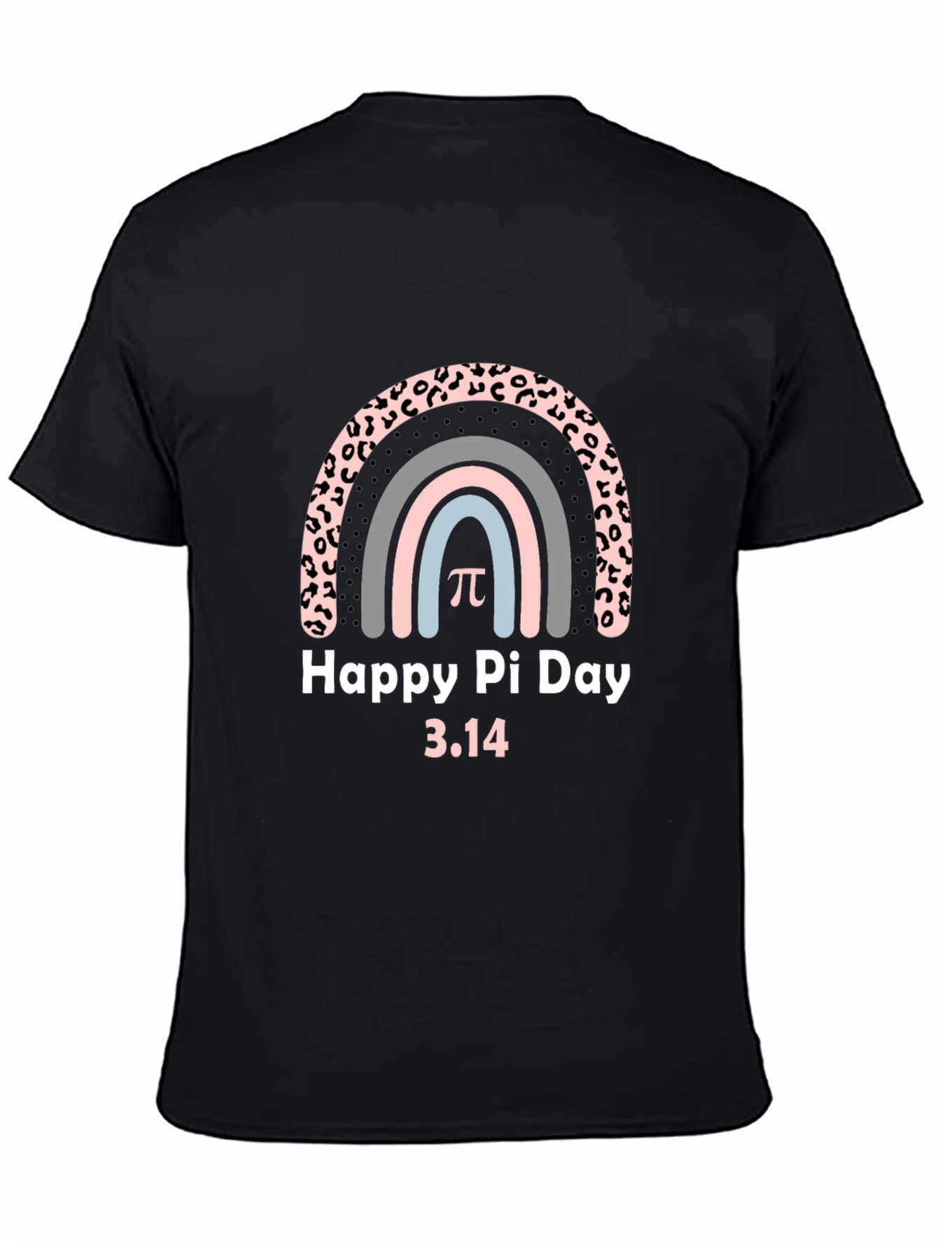 Happy Pi Day T-Shirt - Rainbow Leopard Print
