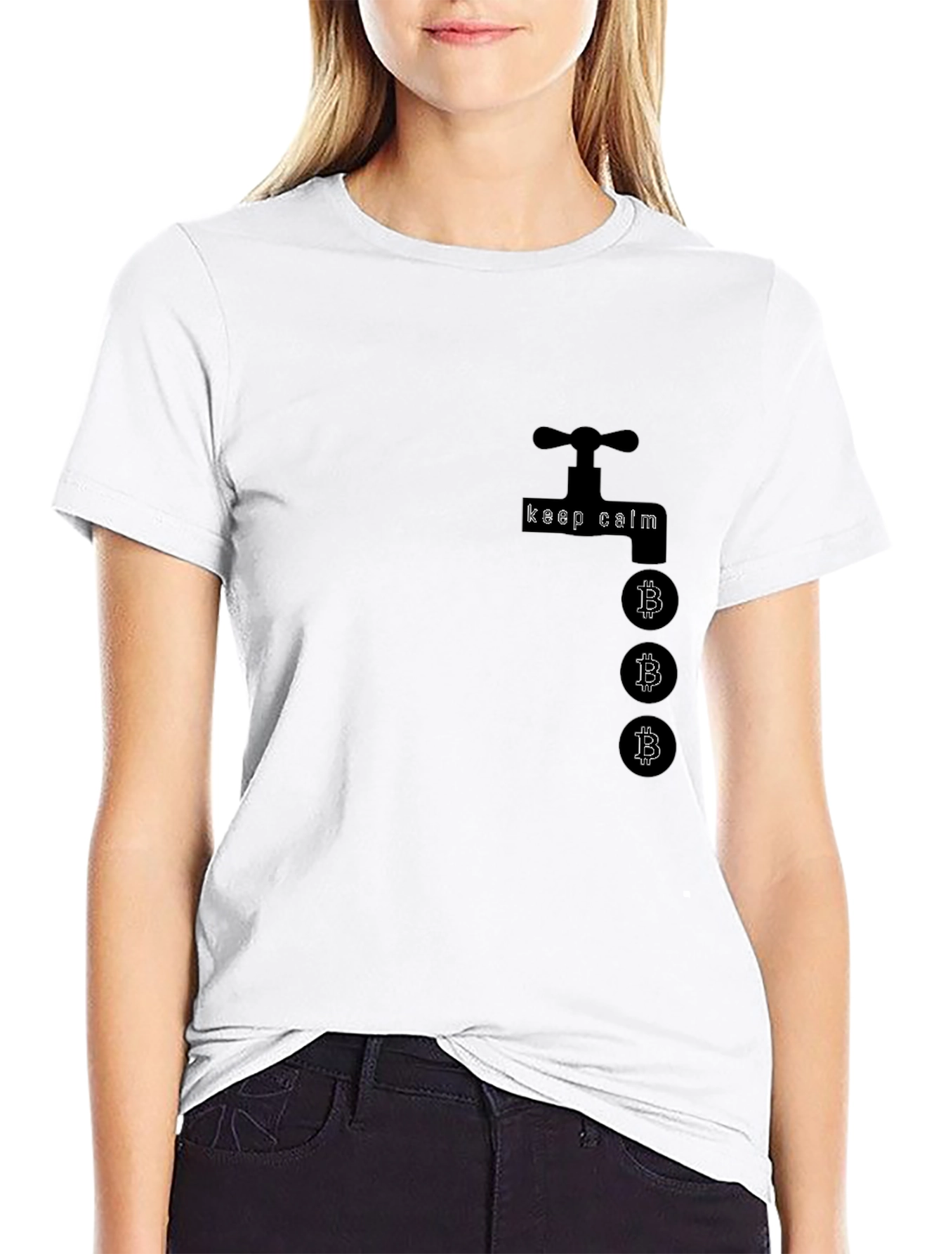 Bitcoin Faucet T-Shirt - Keep Calm Crypto Tee