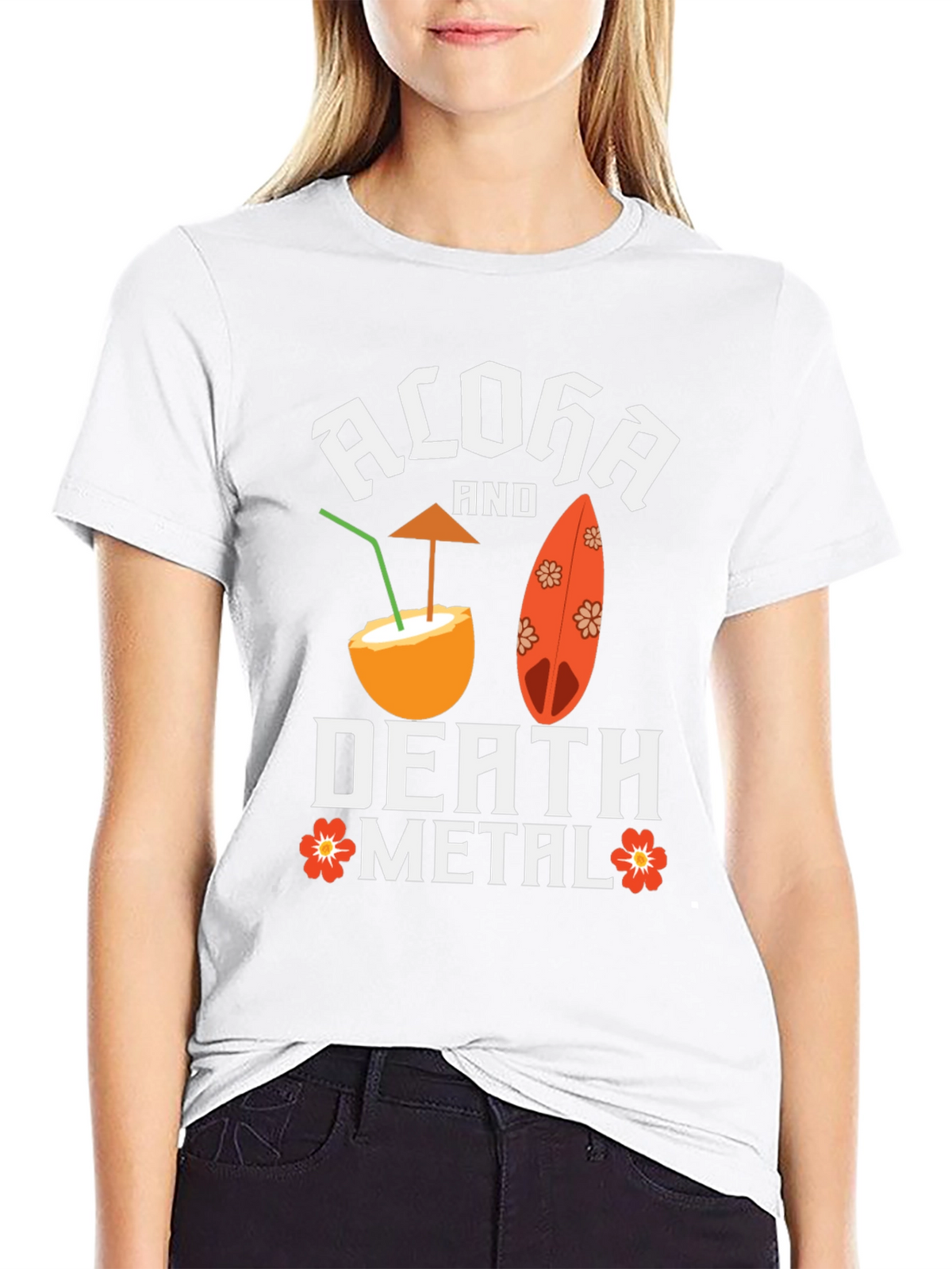 Aloha Death Metal Graphic T-Shirt