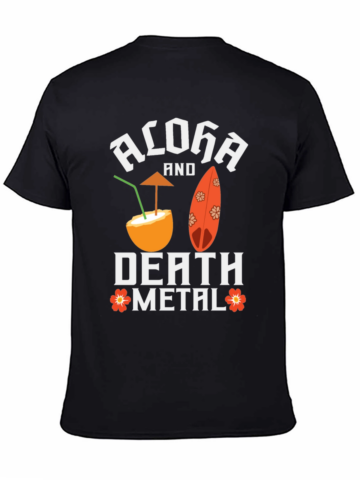 Aloha Death Metal Graphic T-Shirt