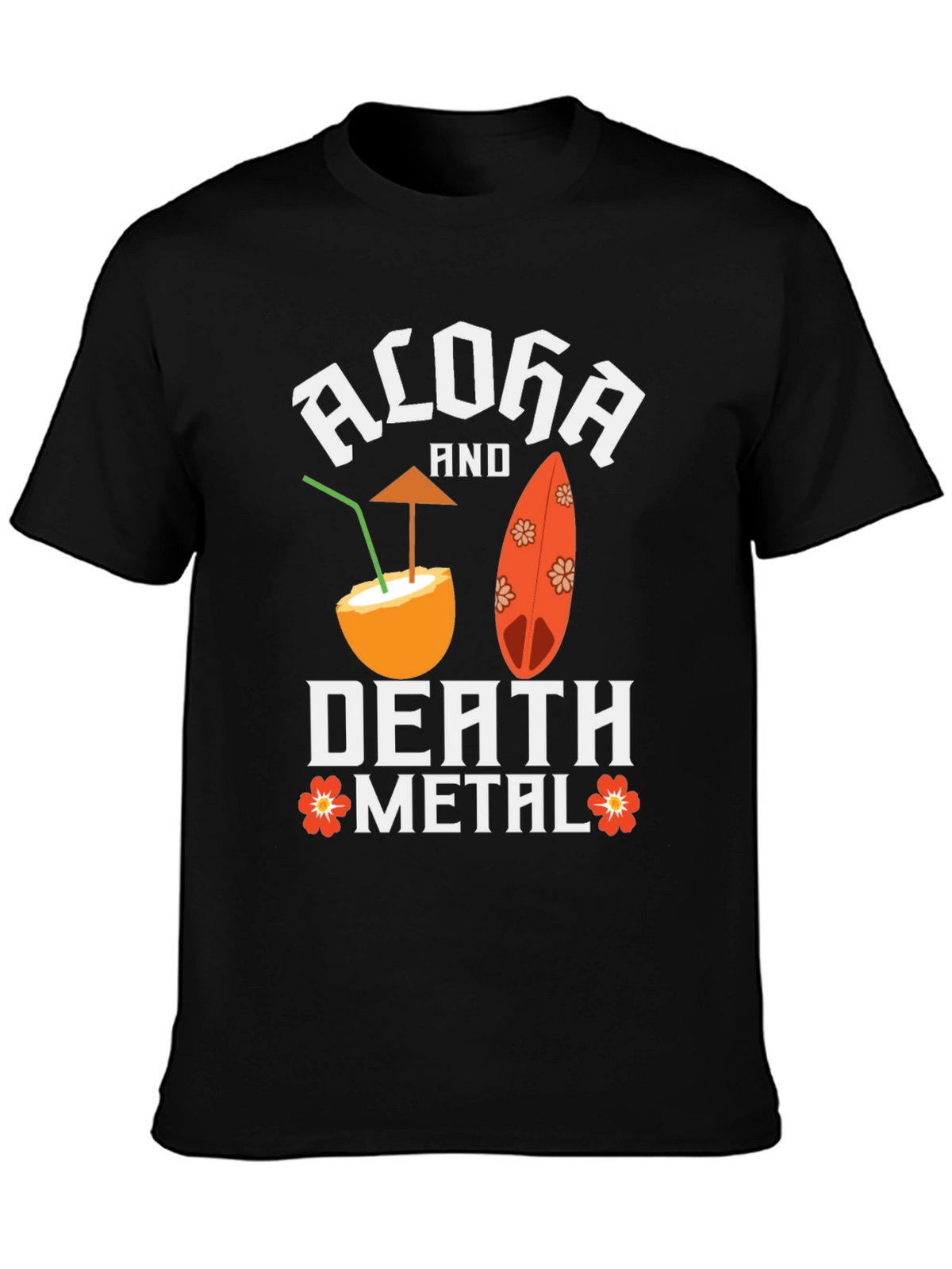 Aloha Death Metal Graphic T-Shirt