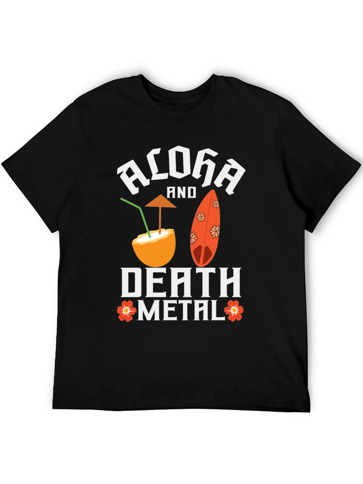 Aloha Death Metal Graphic T-Shirt