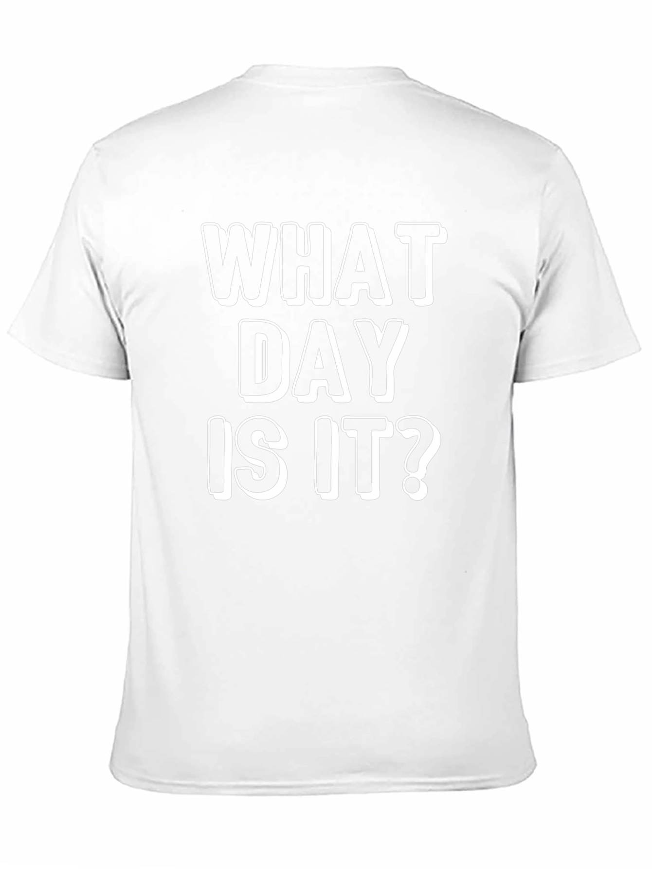 What Day Is It? Mens Black Graphic T-Shirt