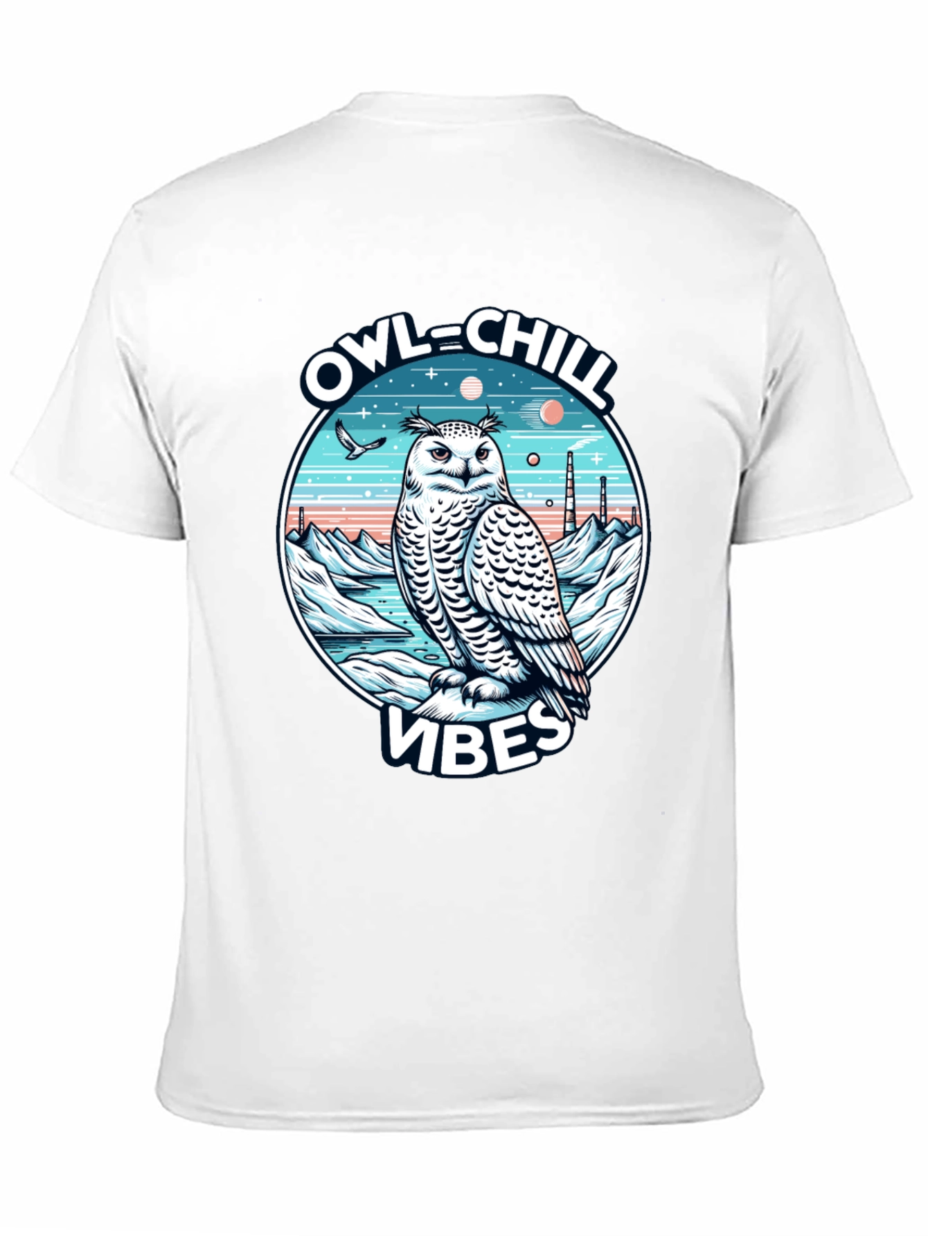 Owl Chill Vibes Graphic T-Shirt