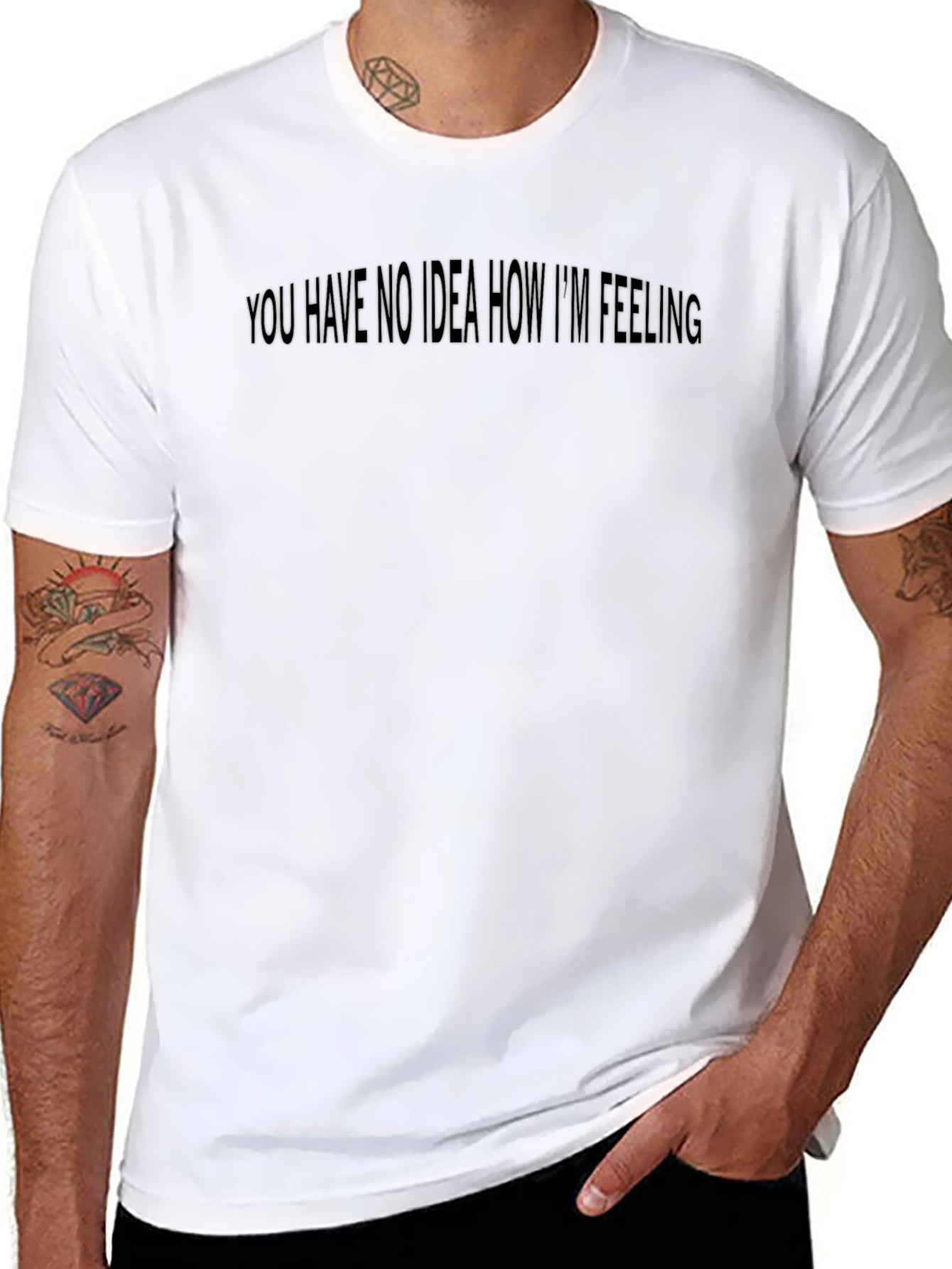 Expressive Black Tee: You Have No Idea