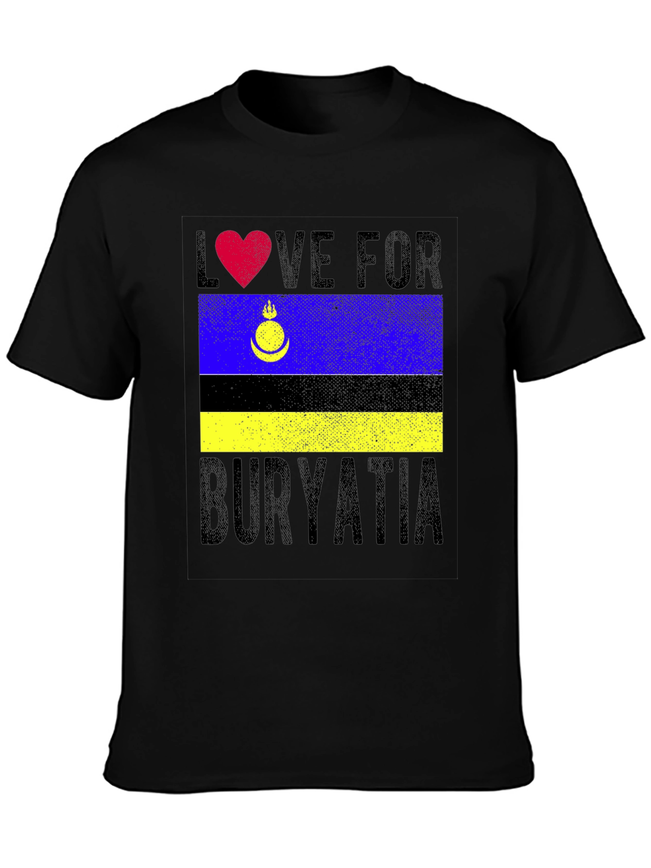 Buryatia Love T-Shirt - Flag Pride Tee