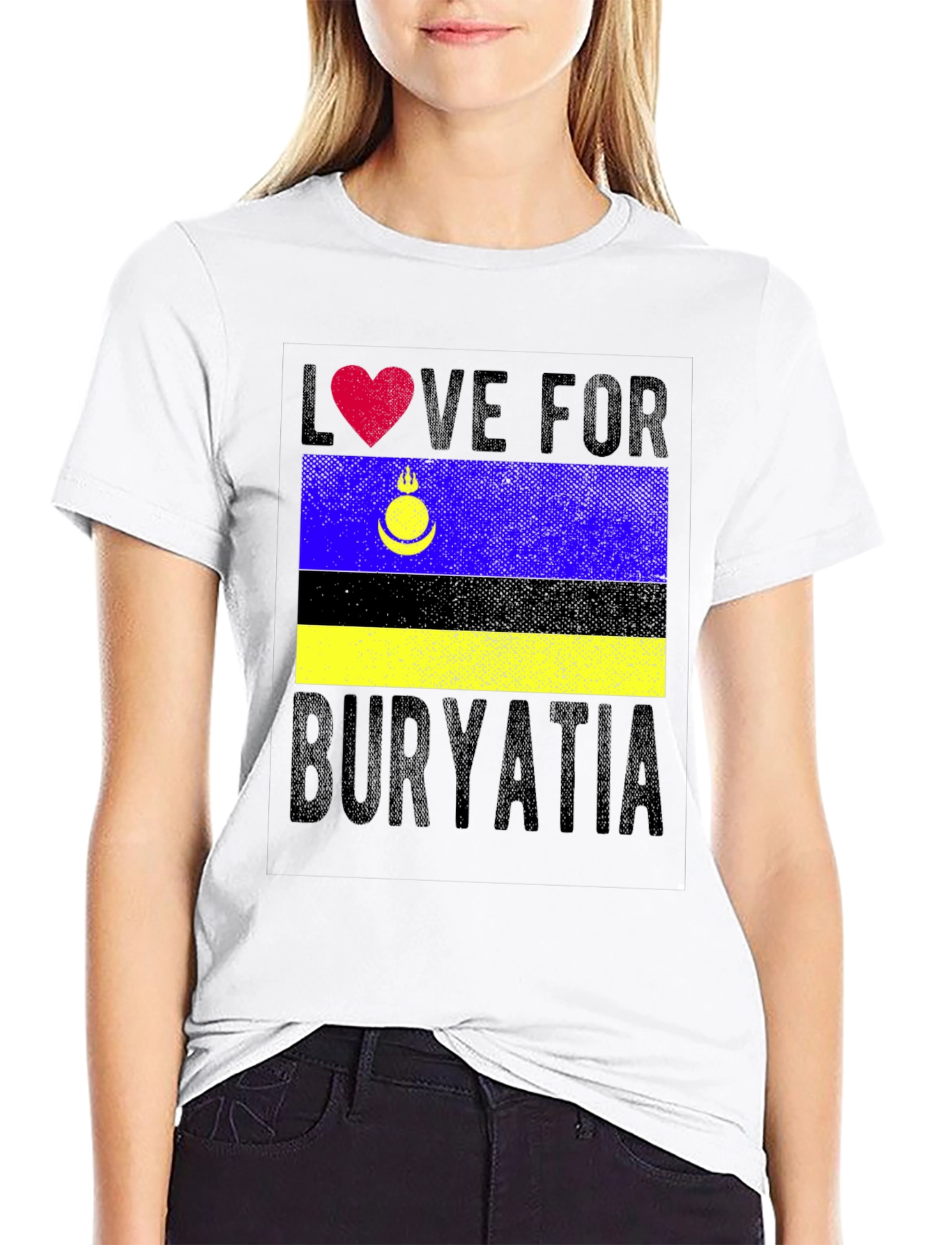 Buryatia Love T-Shirt - Flag Pride Tee