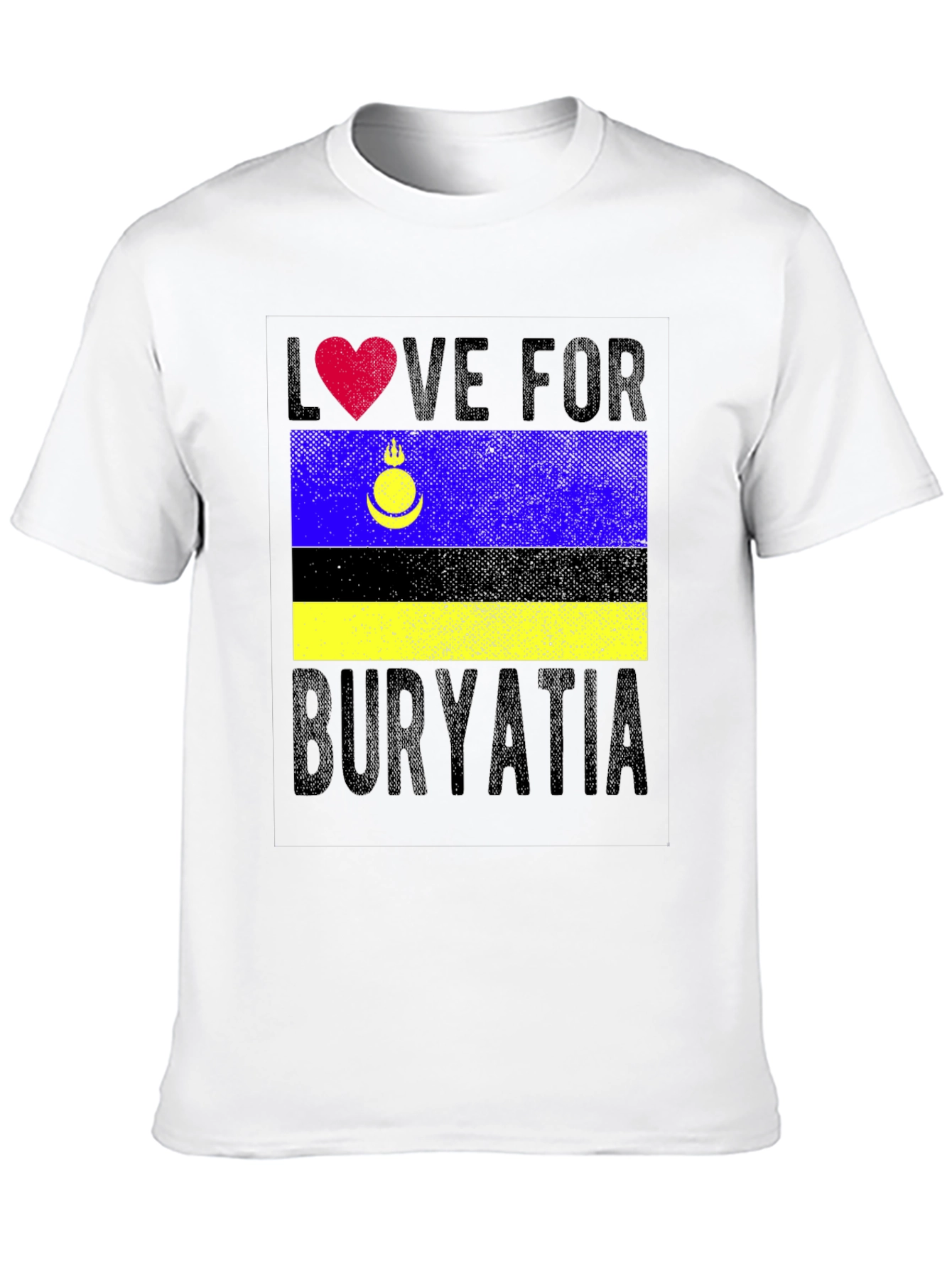 Buryatia Love T-Shirt - Flag Pride Tee