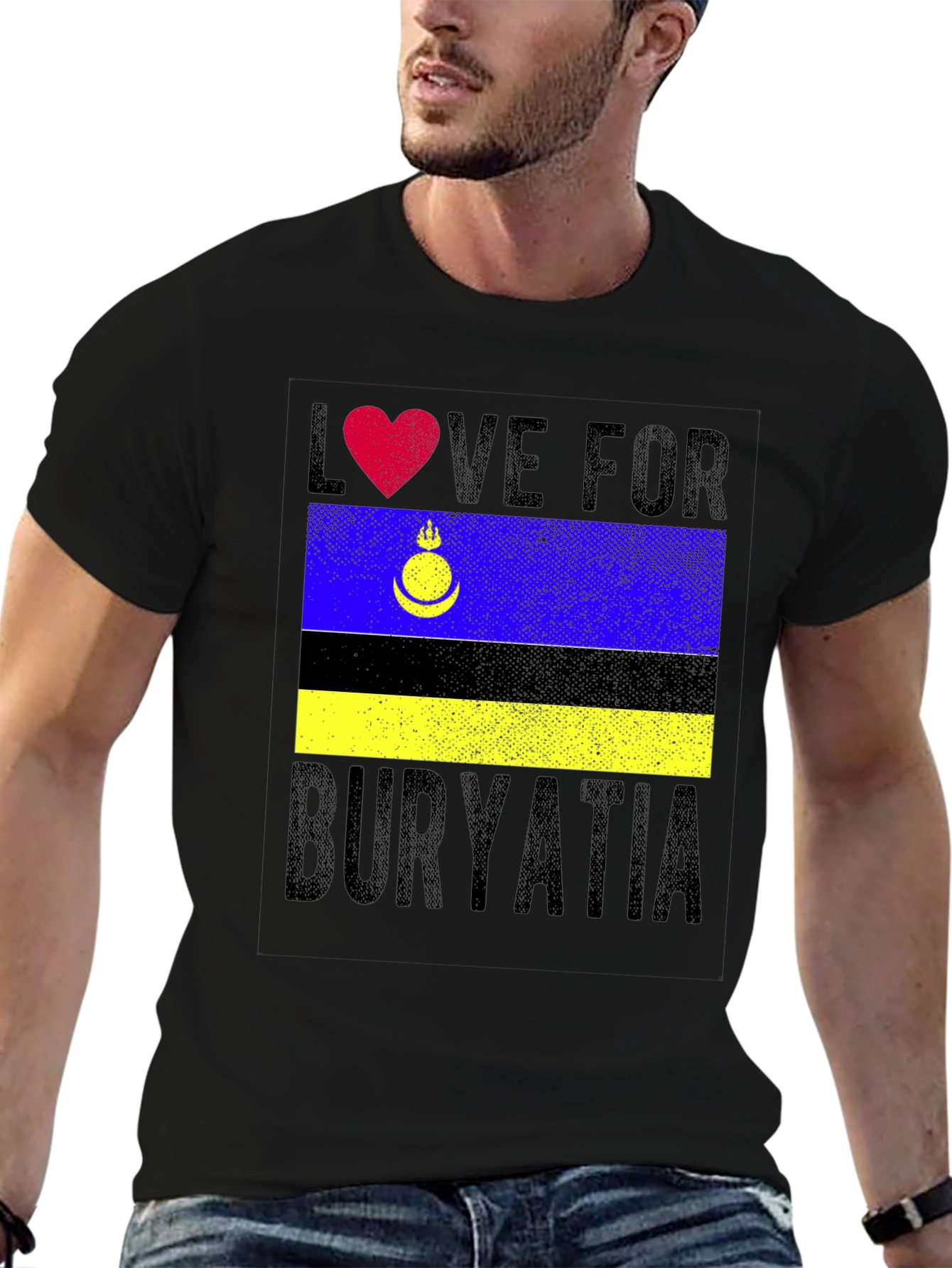 Buryatia Love T-Shirt - Flag Pride Tee