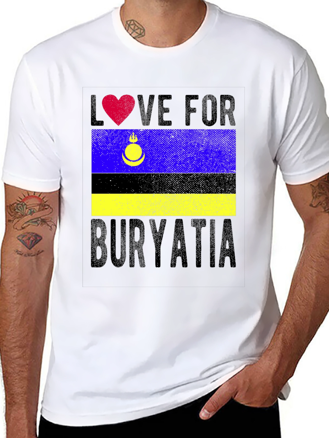 Buryatia Love T-Shirt - Flag Pride Tee