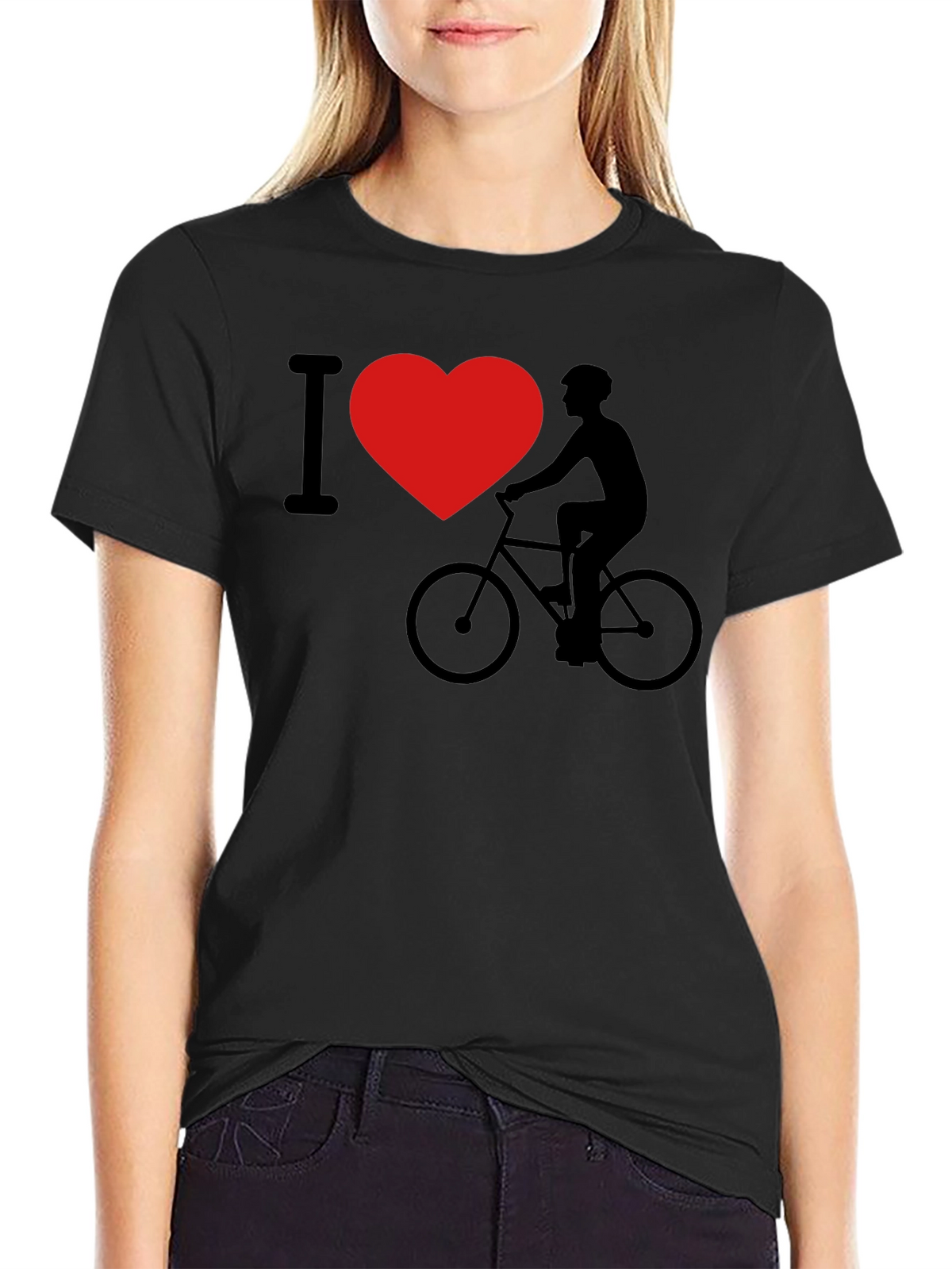 I Heart Biking Graphic T-Shirt