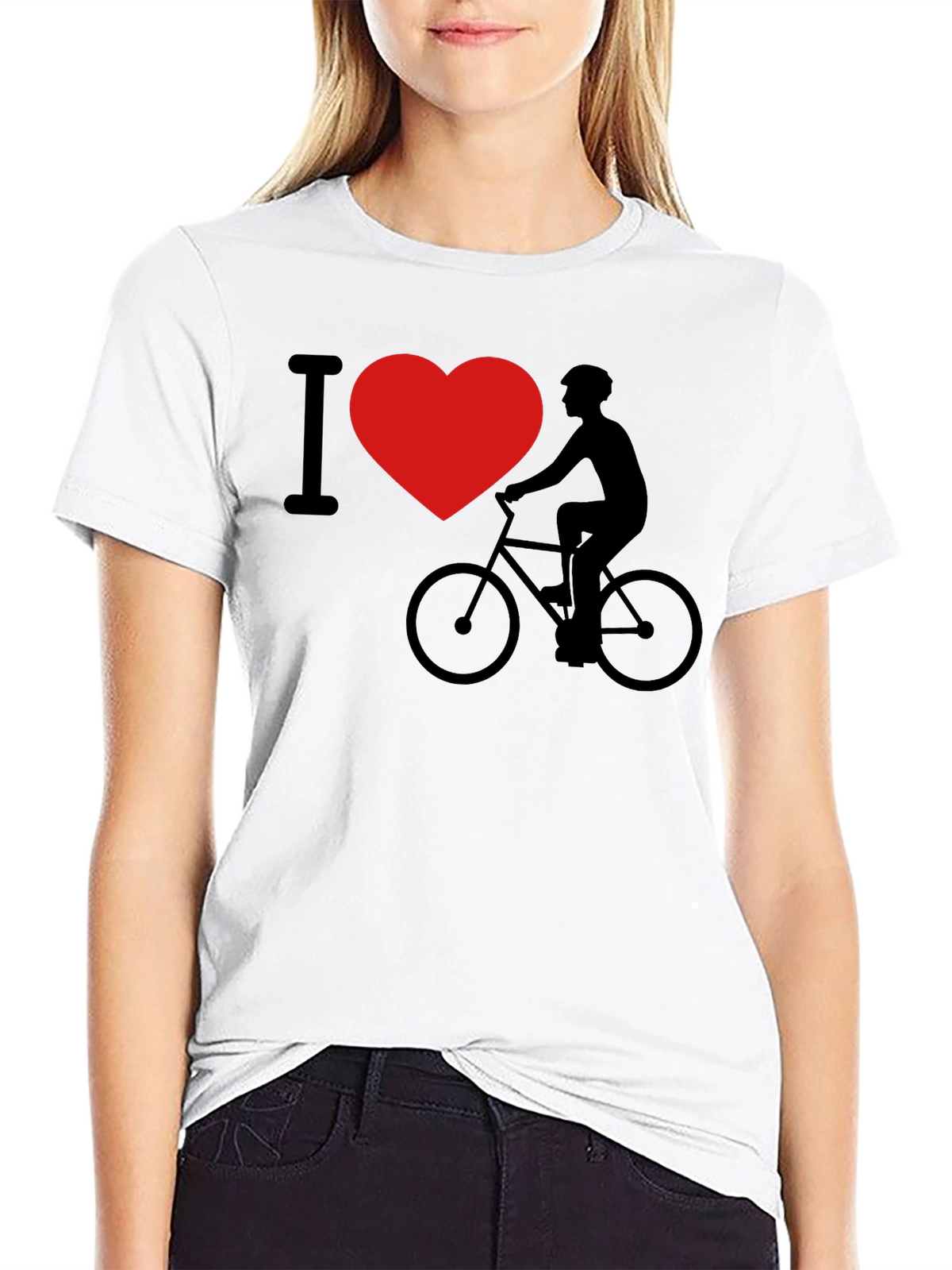 I Heart Biking Graphic T-Shirt