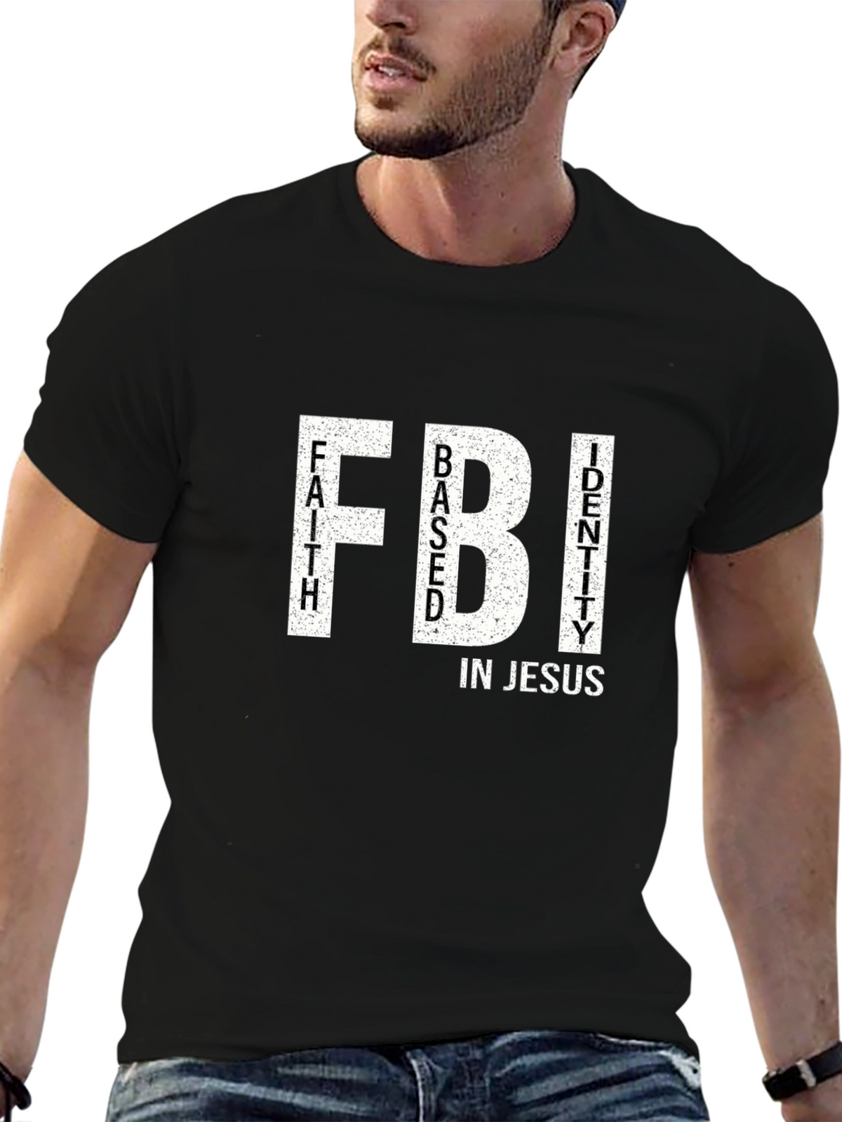 Faith Based Identity in Jesus FBI T-Shirt