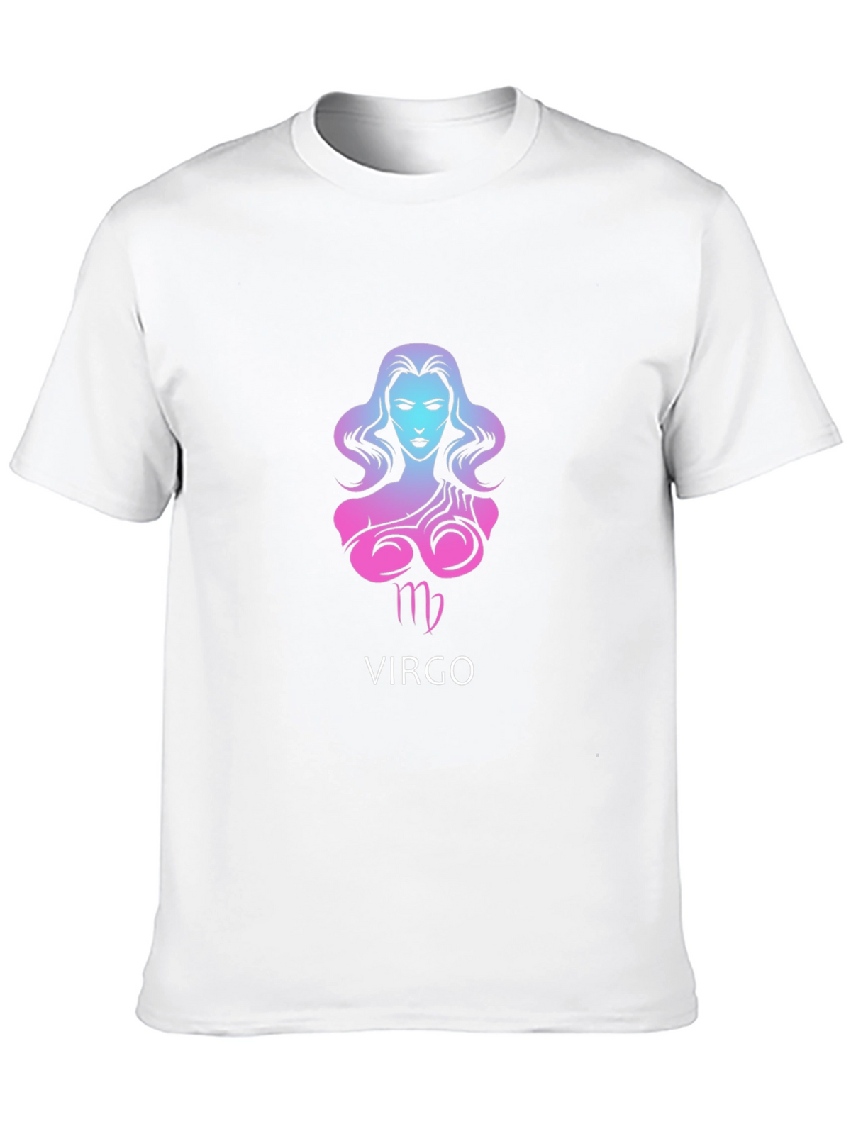 Virgo Zodiac Sign Black Graphic T-Shirt