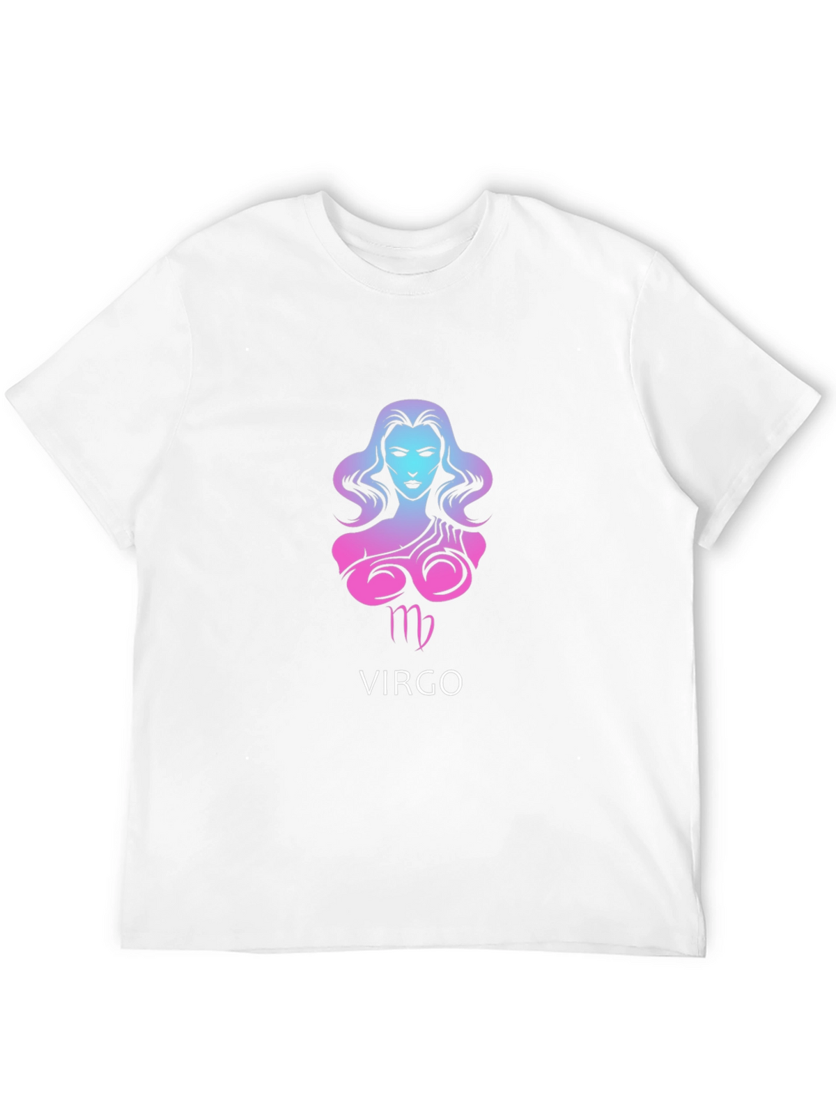 Virgo Zodiac Sign Black Graphic T-Shirt