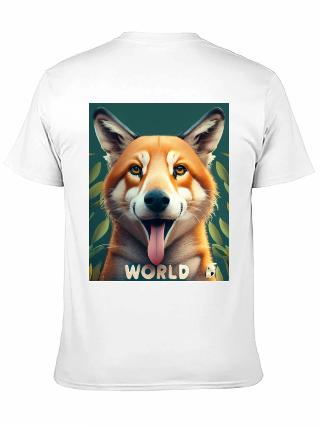 Dog World Graphic Tee - Black Cotton Blend