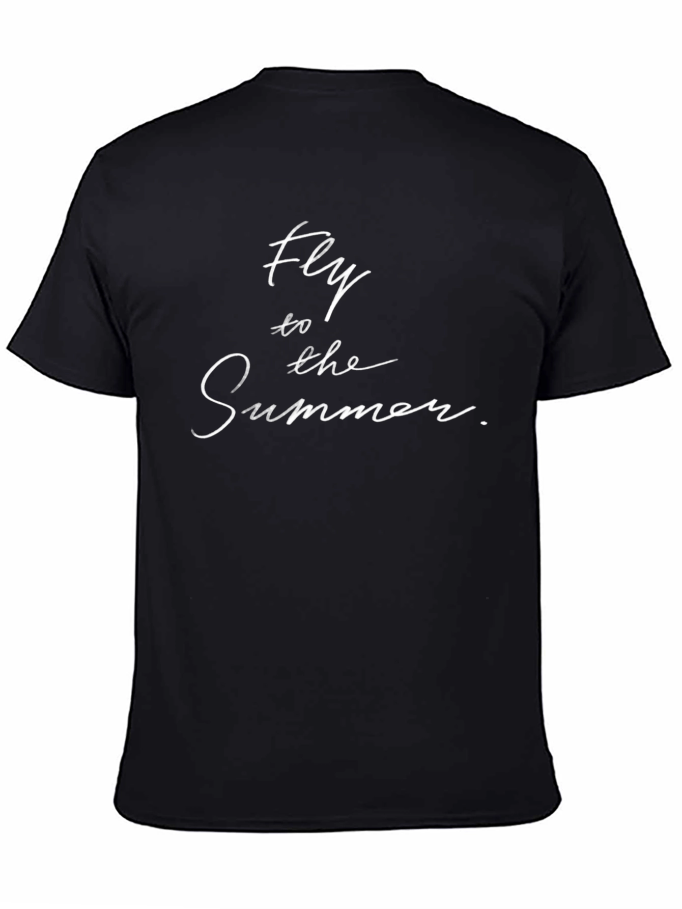 Fly to the Summer Graphic Black T-Shirt