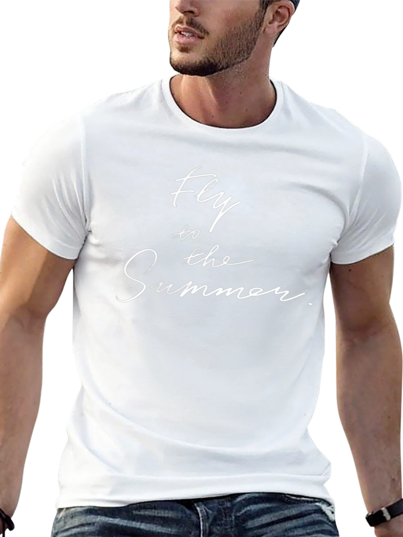 Fly to the Summer Graphic Black T-Shirt
