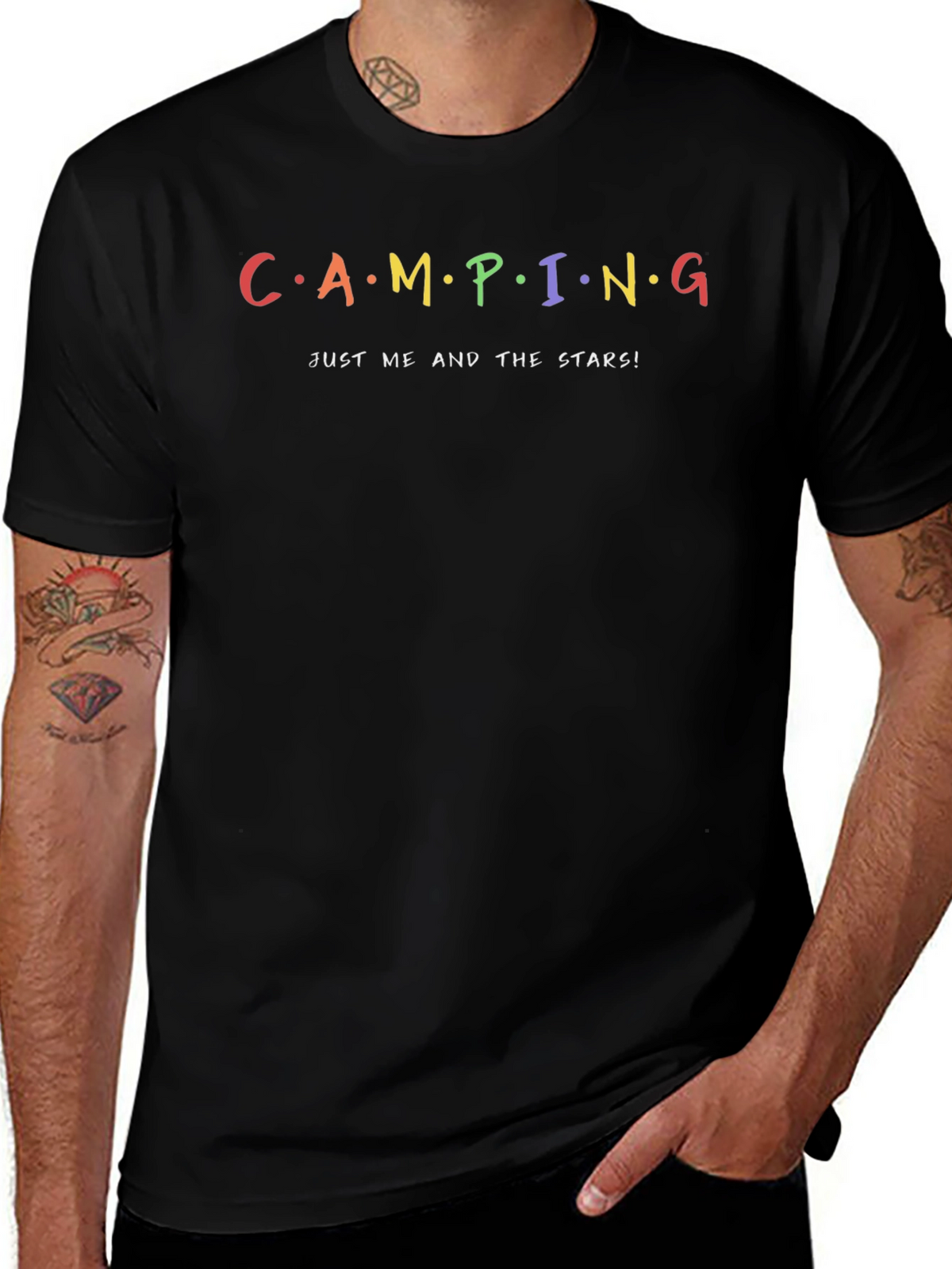 Camping Just Me and the Stars T-Shirt