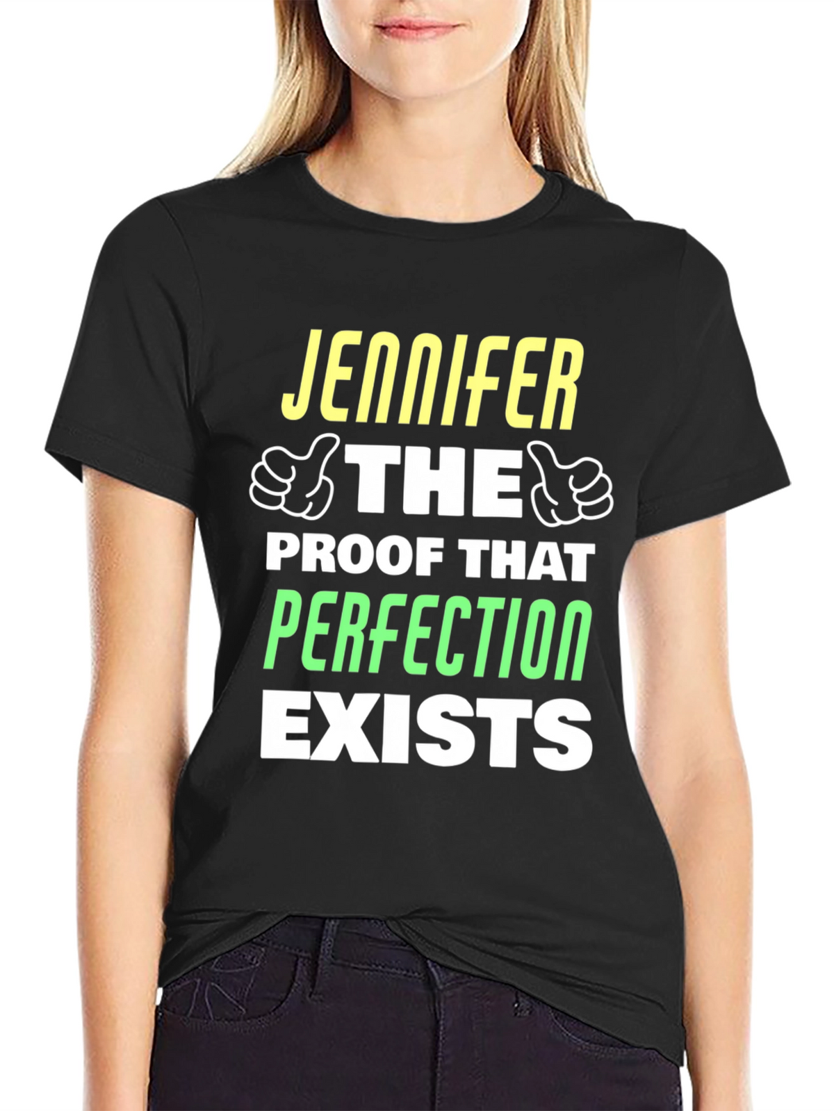 Jennifer Perfection Exists Graphic T-Shirt