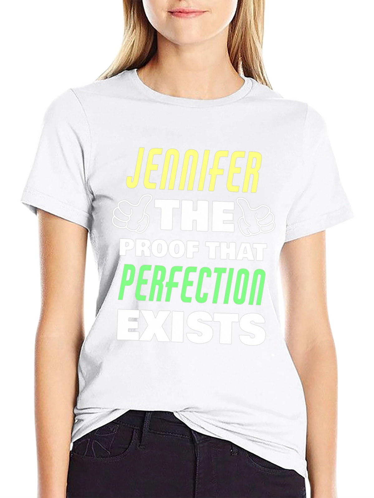 Jennifer Perfection Exists Graphic T-Shirt