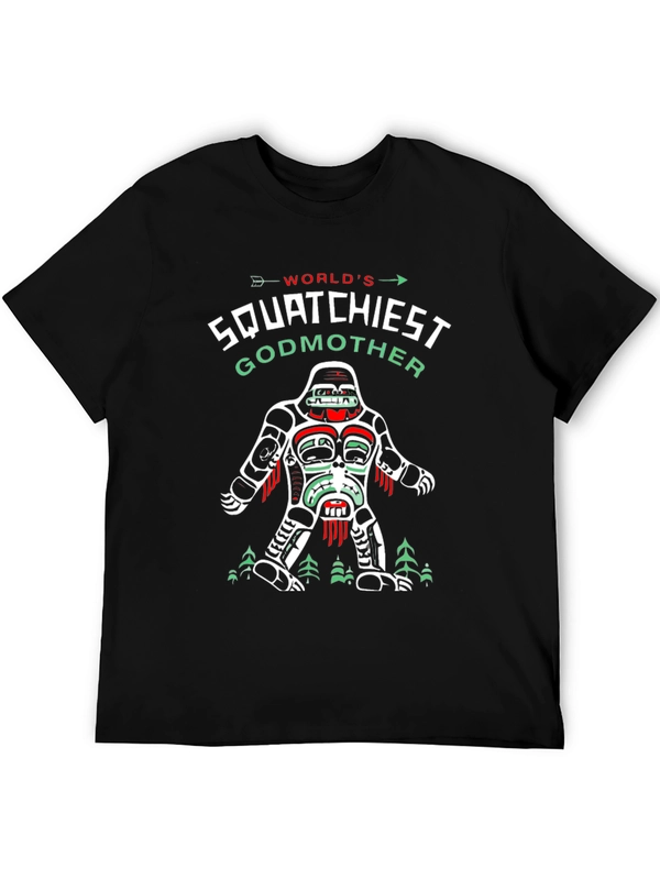 Squatchiest Godmother Graphic T-Shirt - Bigfoot Lover Tee