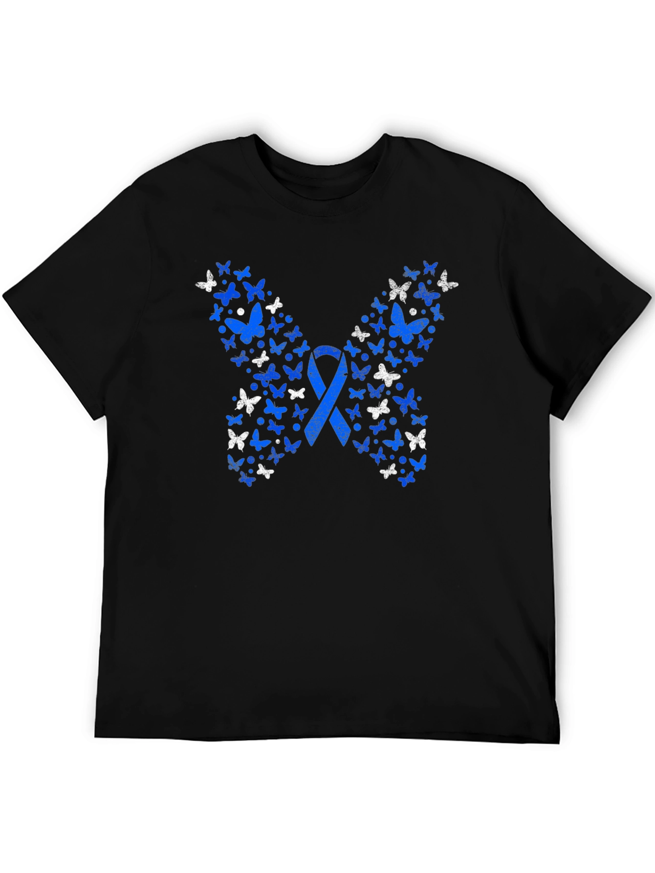 Butterfly Ribbon Graphic Tee - Awareness Shirt