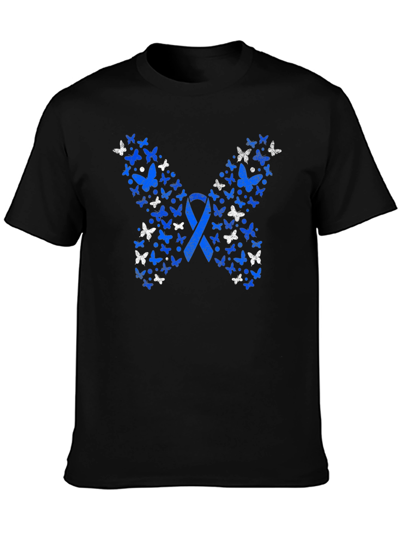 Butterfly Ribbon Graphic Tee - Awareness Shirt