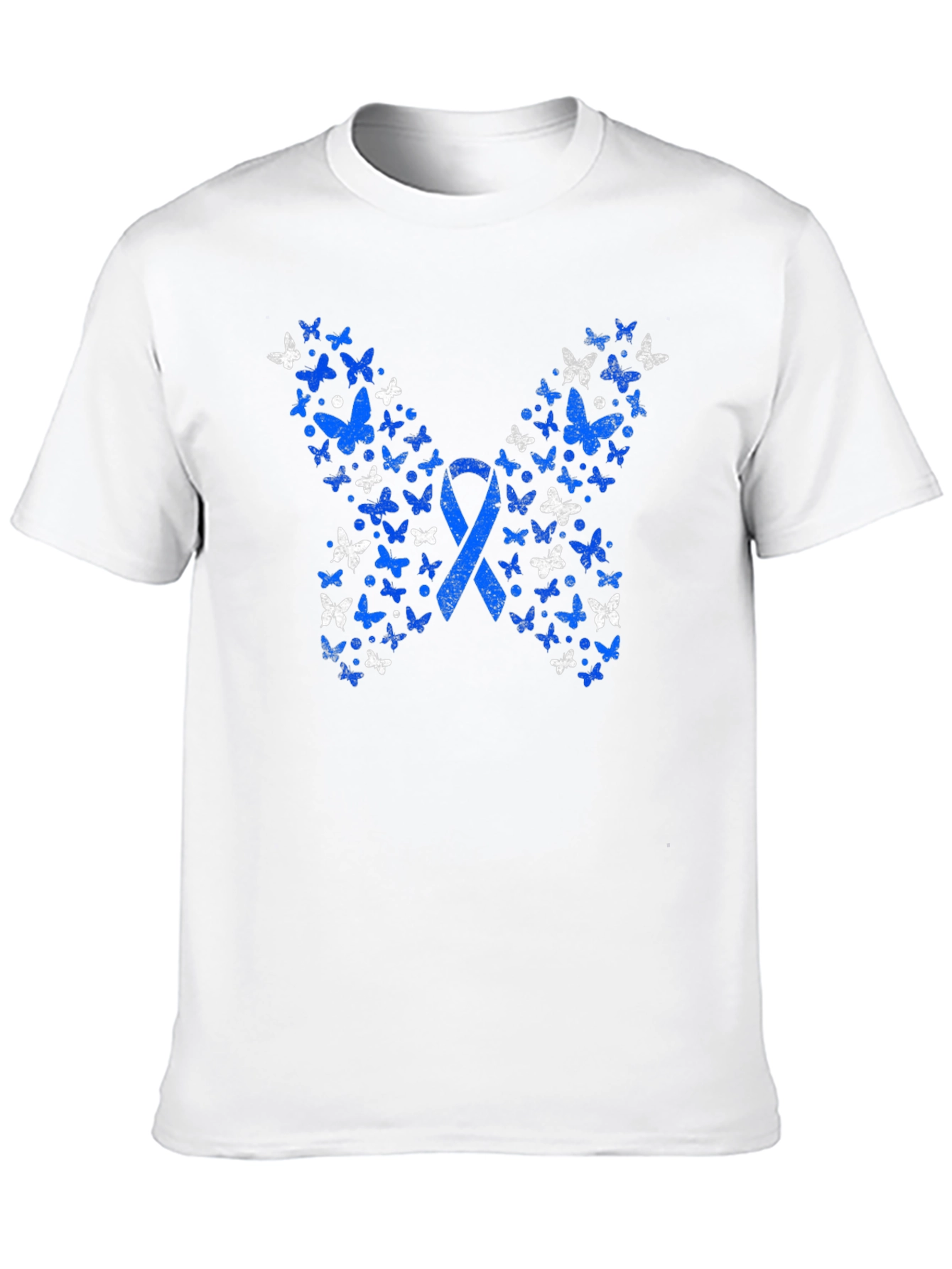 Butterfly Ribbon Graphic Tee - Awareness Shirt