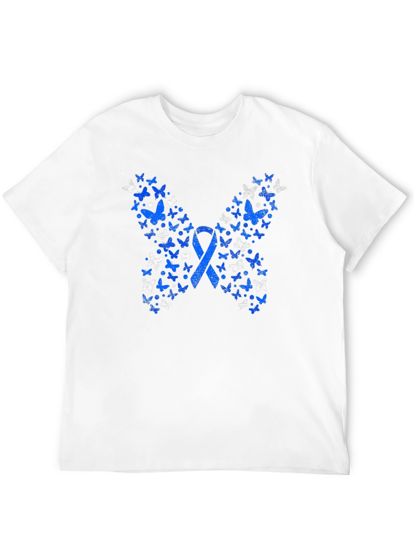 Butterfly Ribbon Graphic Tee - Awareness Shirt