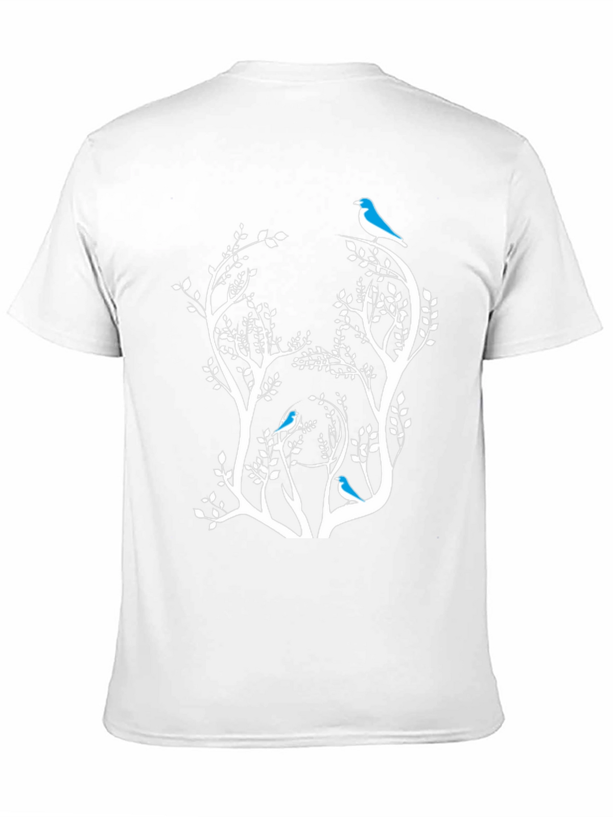 Bird & Tree Graphic Black Tee