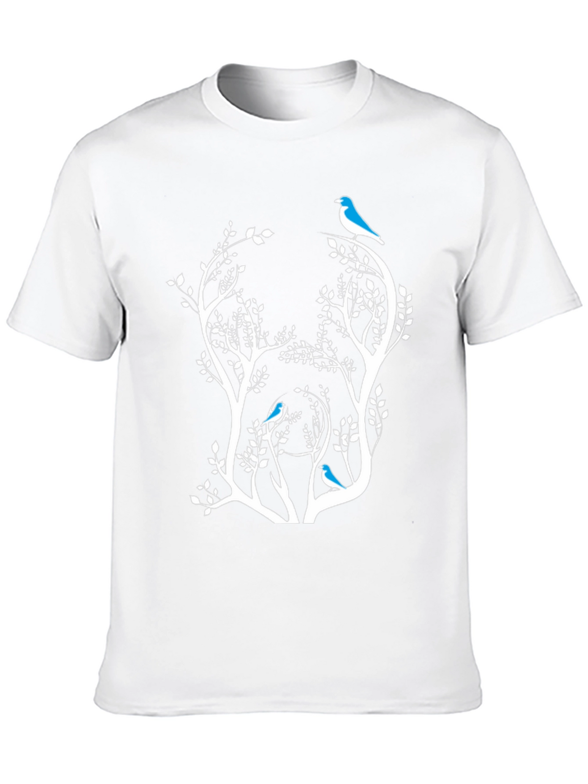 Bird & Tree Graphic Black Tee