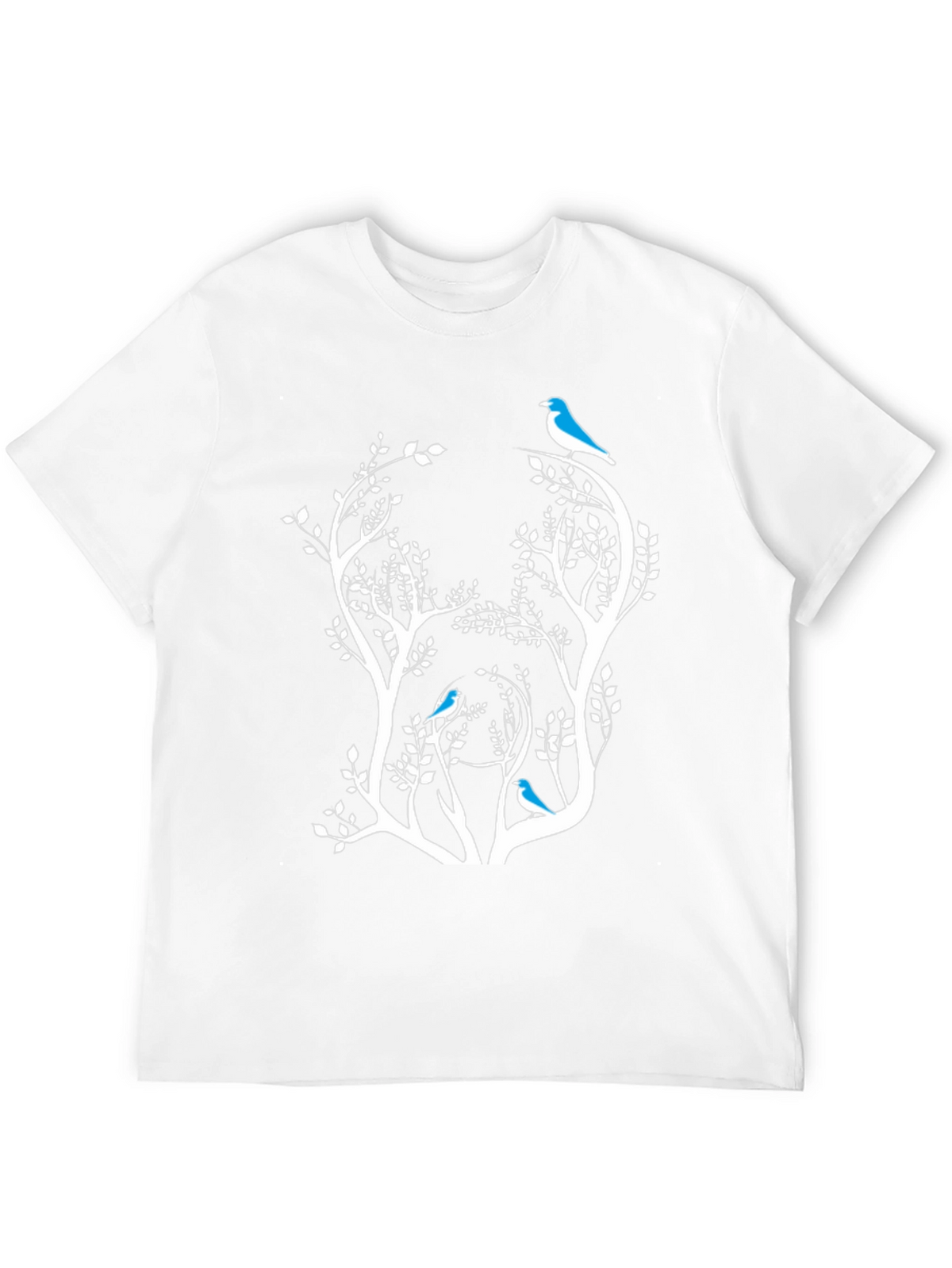 Bird & Tree Graphic Black Tee